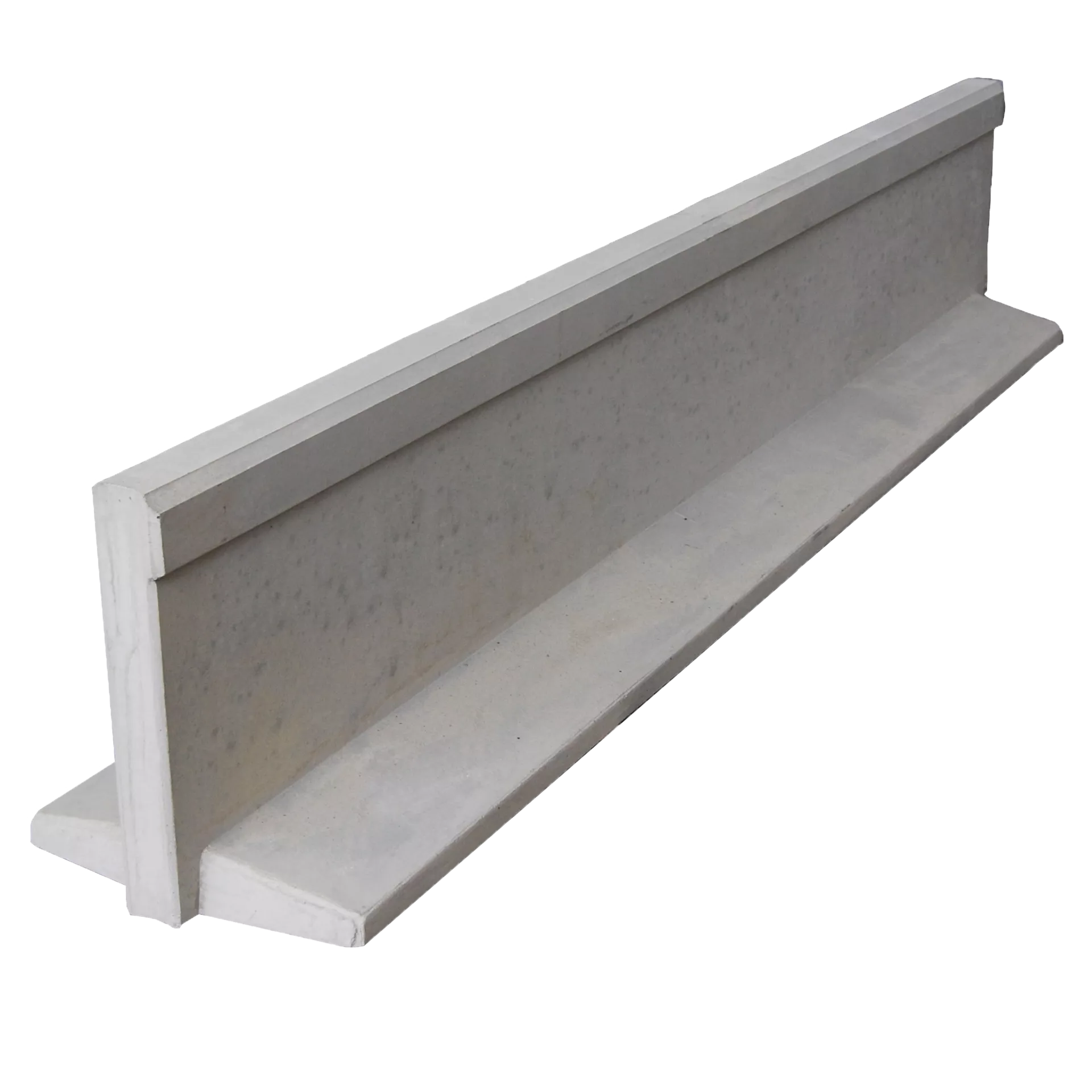 Amphibienleitsystemelement mit Klettersperre und Elementverbund bewehrt gefast grau L 300 cm B 50 cm H 55 cm W 8 cm