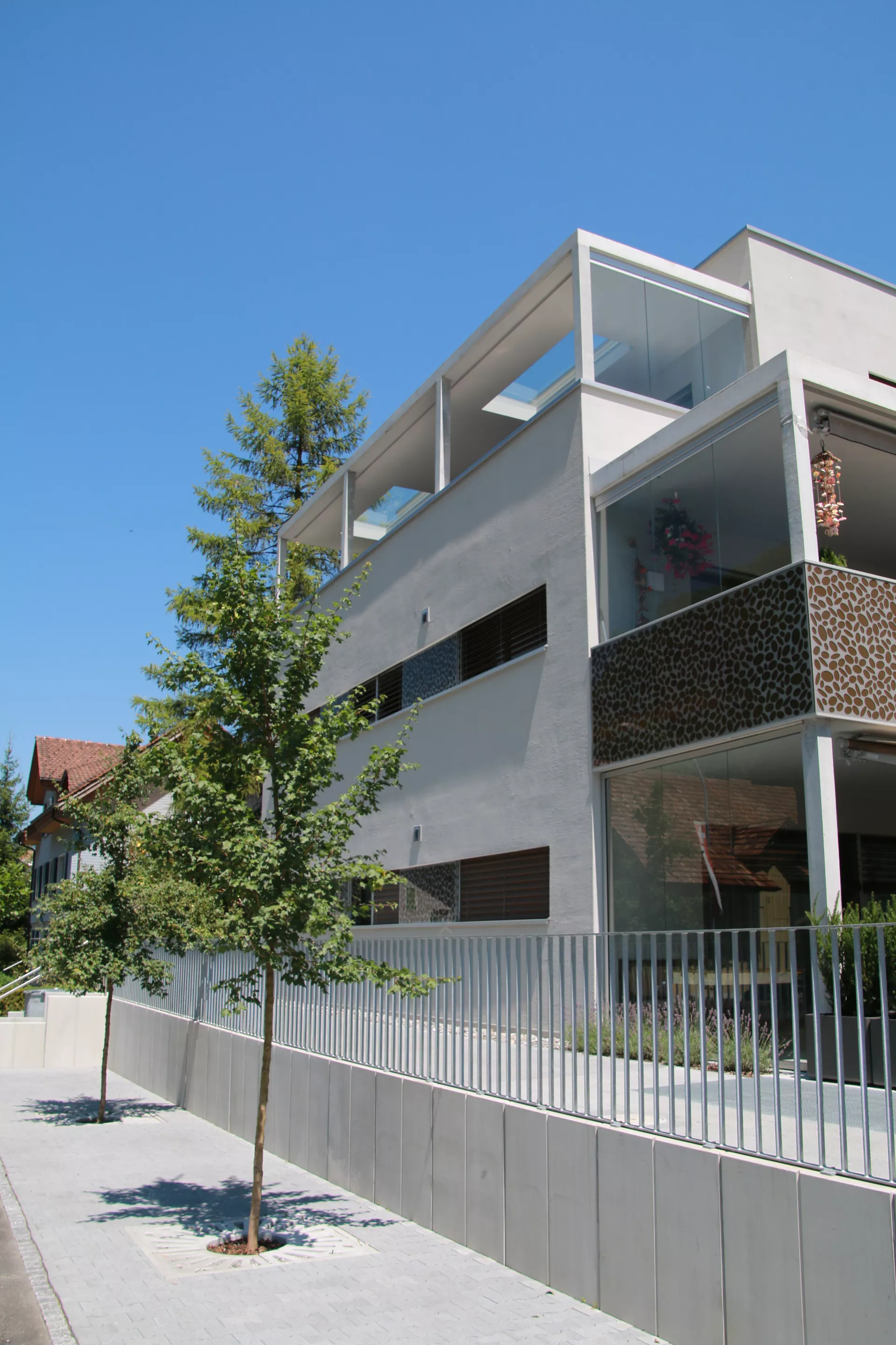 EXACTA Winkelplatte Typ 1 grau glatt gefast bewehrt L 99 cm B 60 cm H 105 cm W 12 cm