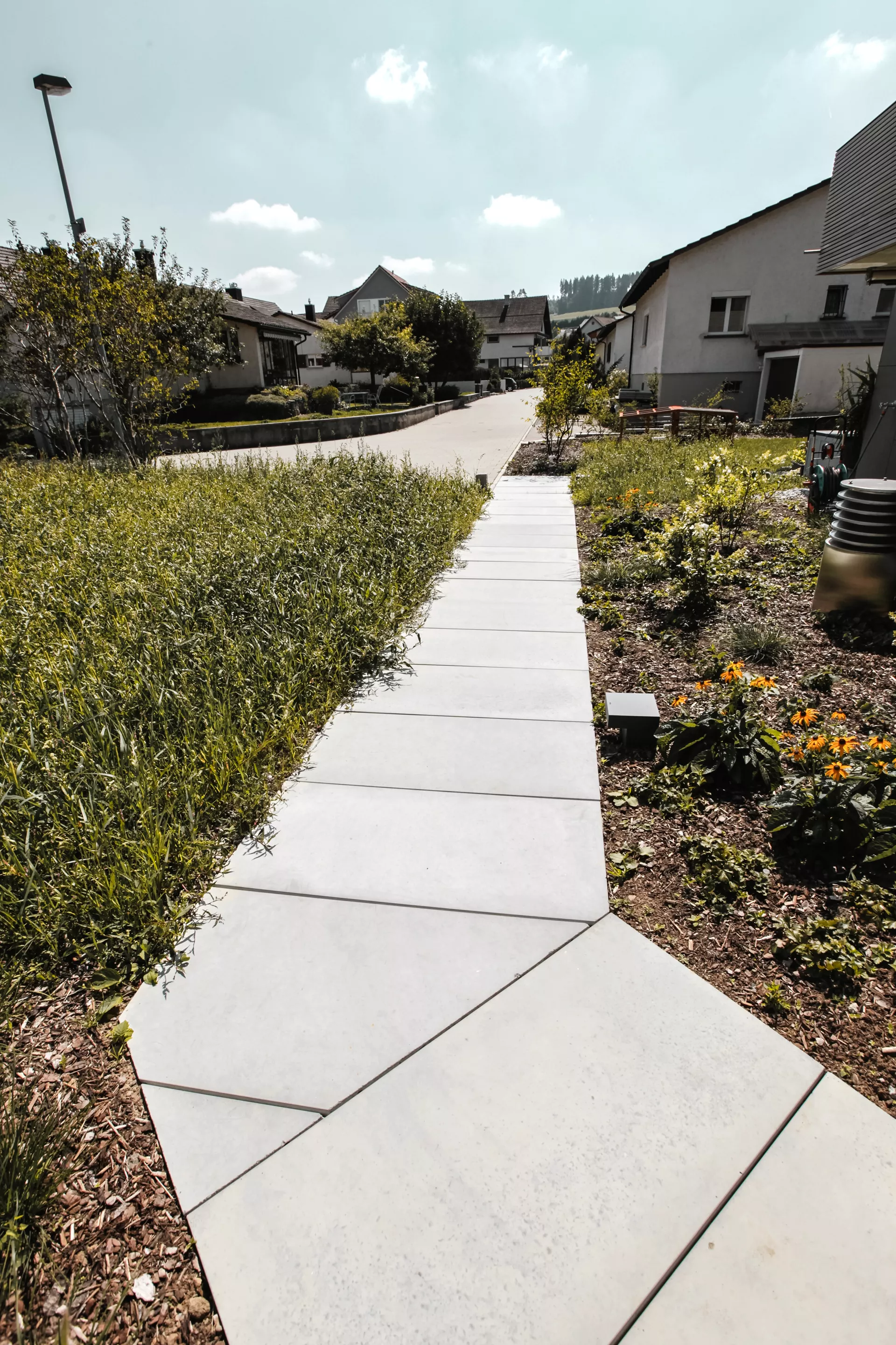 FINALGO Vakuum Gehwegplatte grau gestrahlt vollkantig L 40 cm B 40 cm H 3 cm