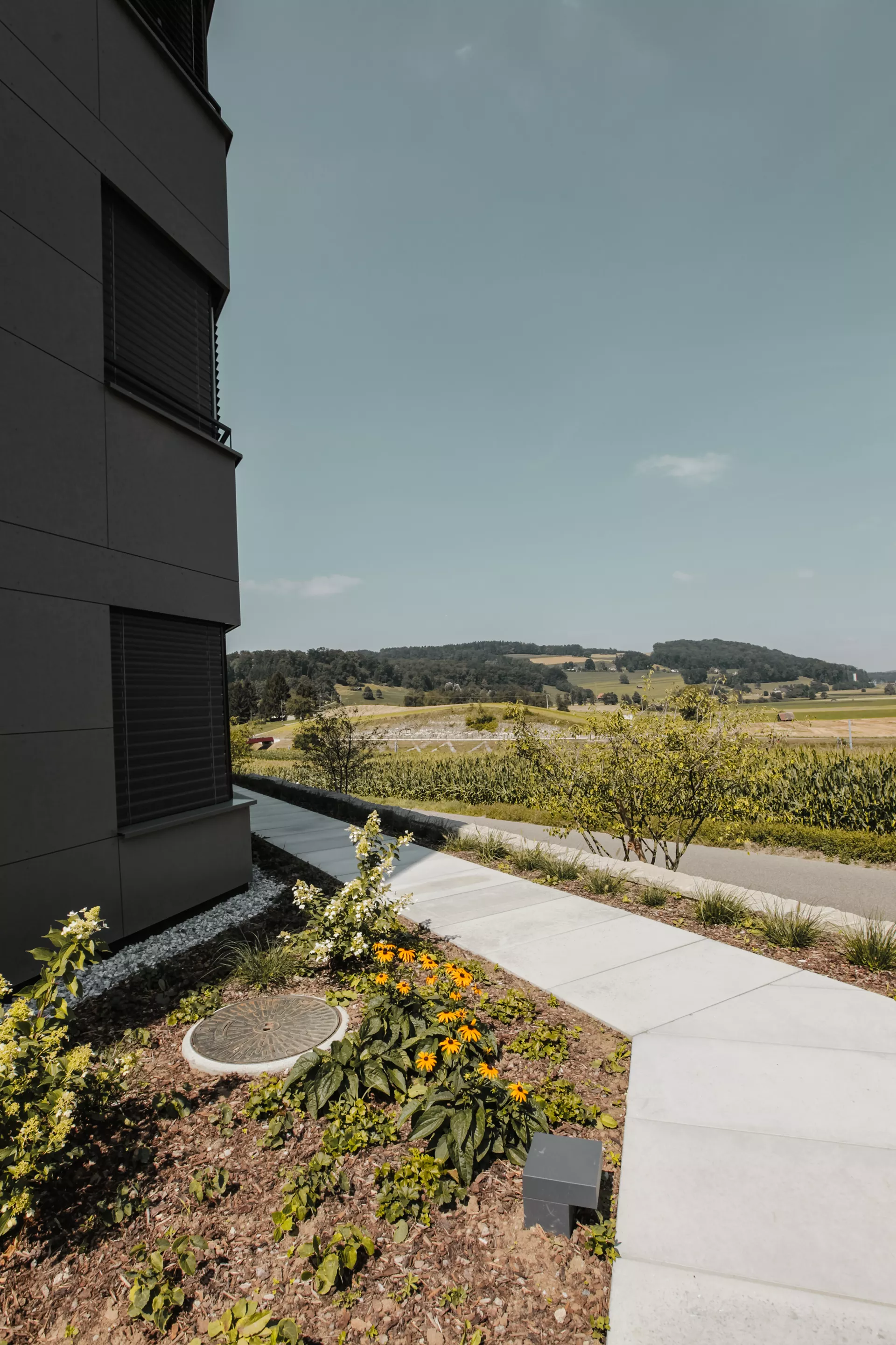 FINALGO Vakuum Gehwegplatte grau gestrahlt vollkantig L 40 cm B 40 cm H 3 cm