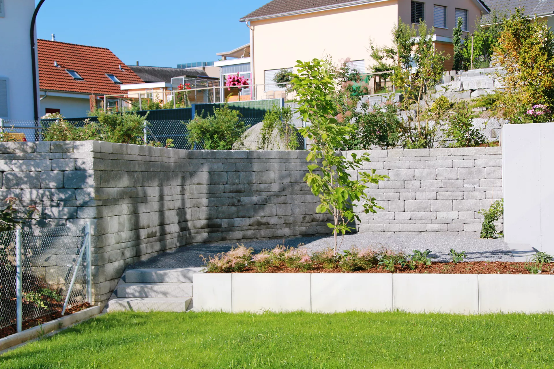 ROZTEC Winkelplatten Typ Mini bewehrt grau glatt gefast L 100 cm B 35 cm H 55 cm W 5 cm