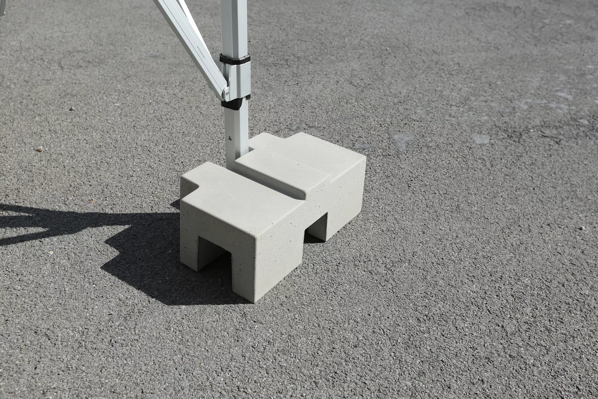 UNIVERSAL Gewichtsstein grau glatt Kanten gerundet L 40.5 cm B 25.5 cm H 17 cm