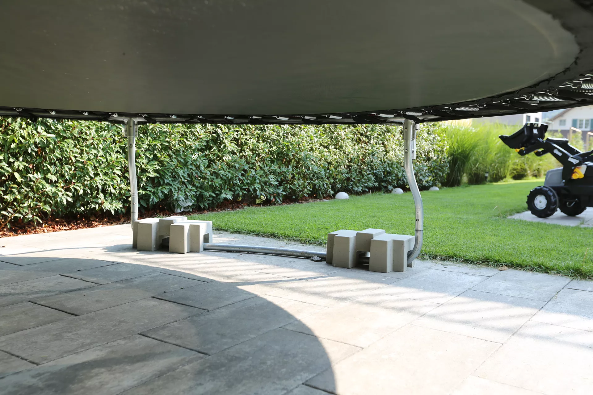 UNIVERSAL Gewichtsstein grau glatt Kanten gerundet L 40.5 cm B 25.5 cm H 17 cm