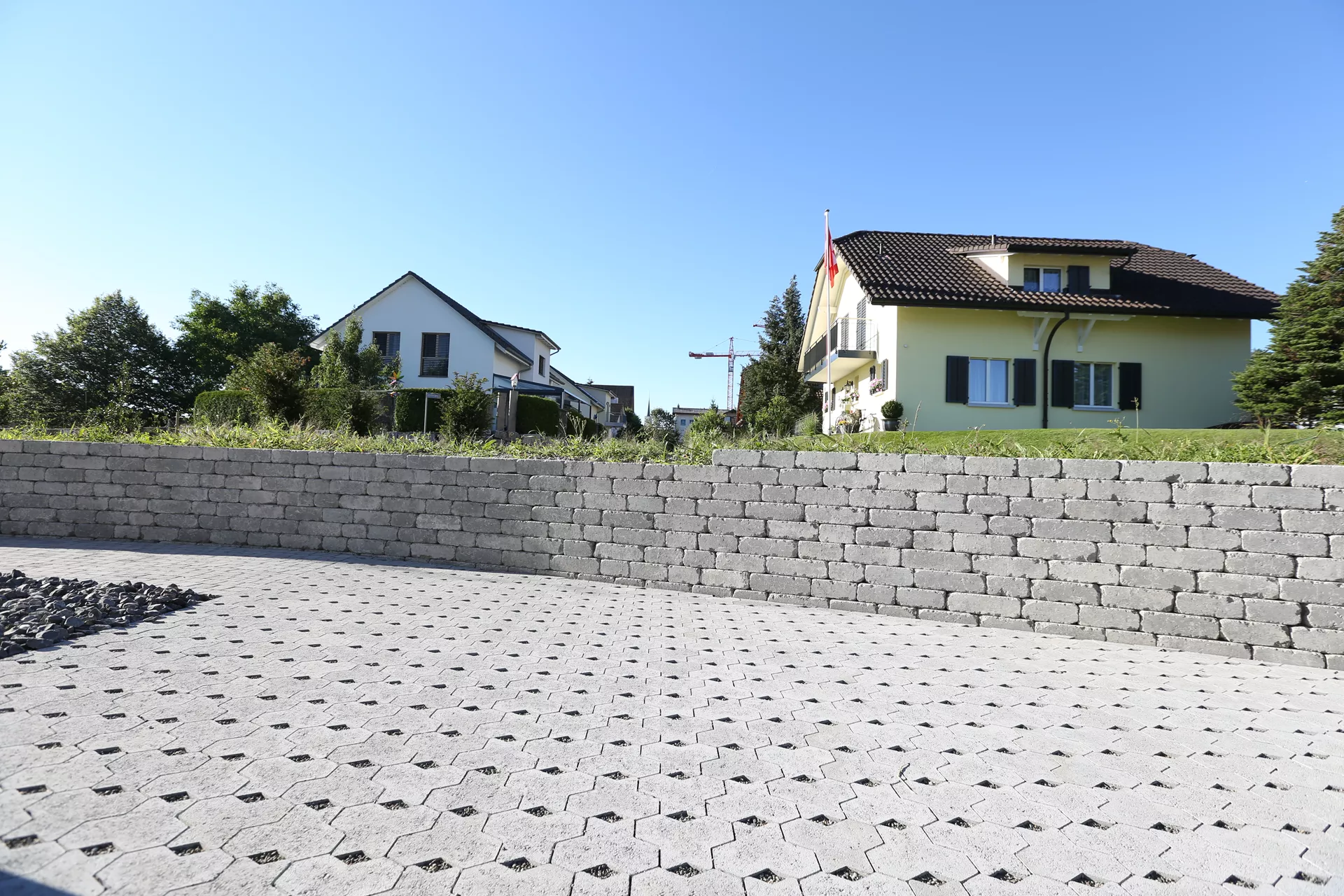 TEGULA SPLITT Ökostein mit Nocken Normalstein grau Kanten gebrochen L 23.2 cm B 17.2 cm H 7 cm