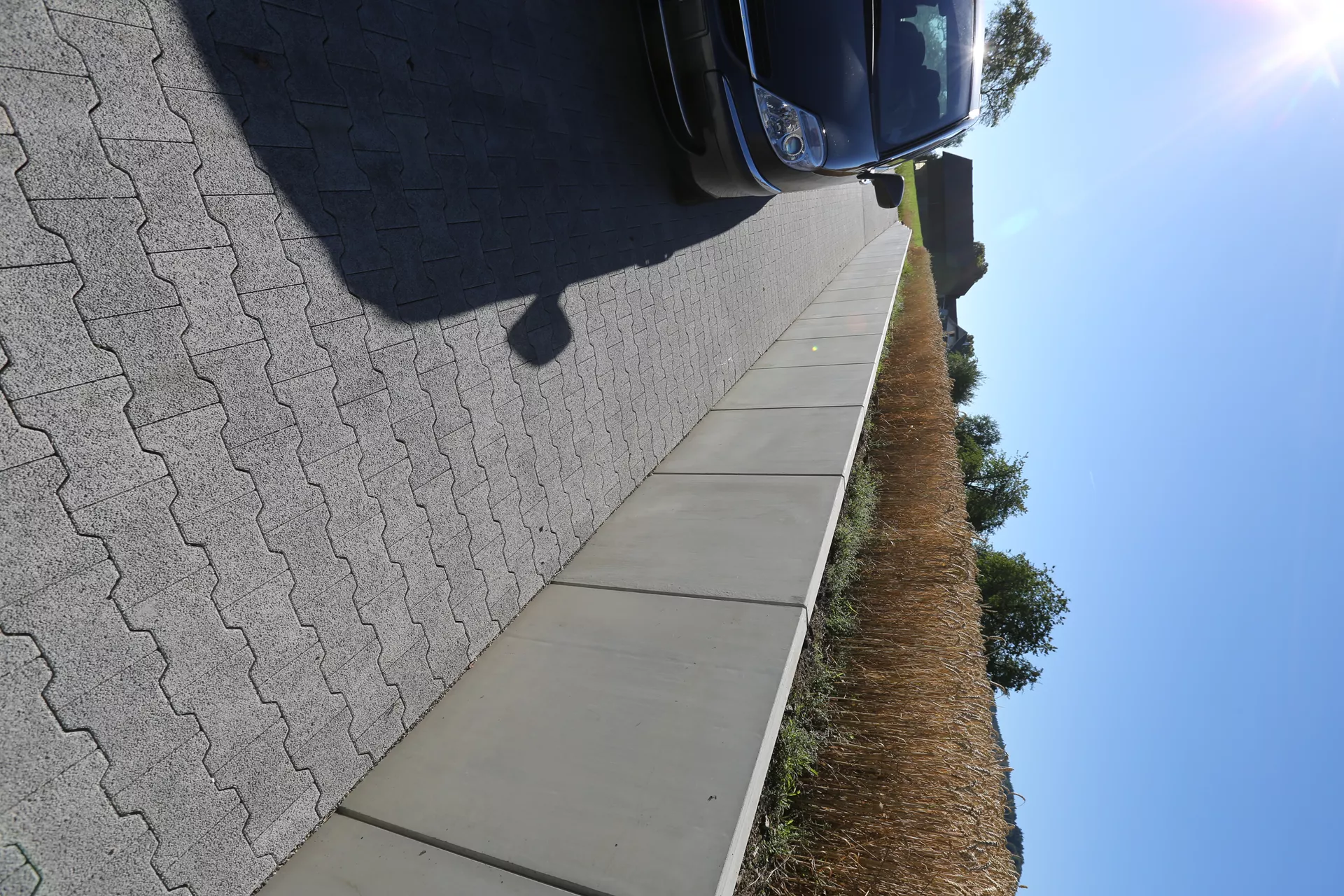 ROZTEC Winkelplatten Typ Midi bewehrt grau glatt gefast L 100 cm B 45 cm H 75 cm W 9 cm