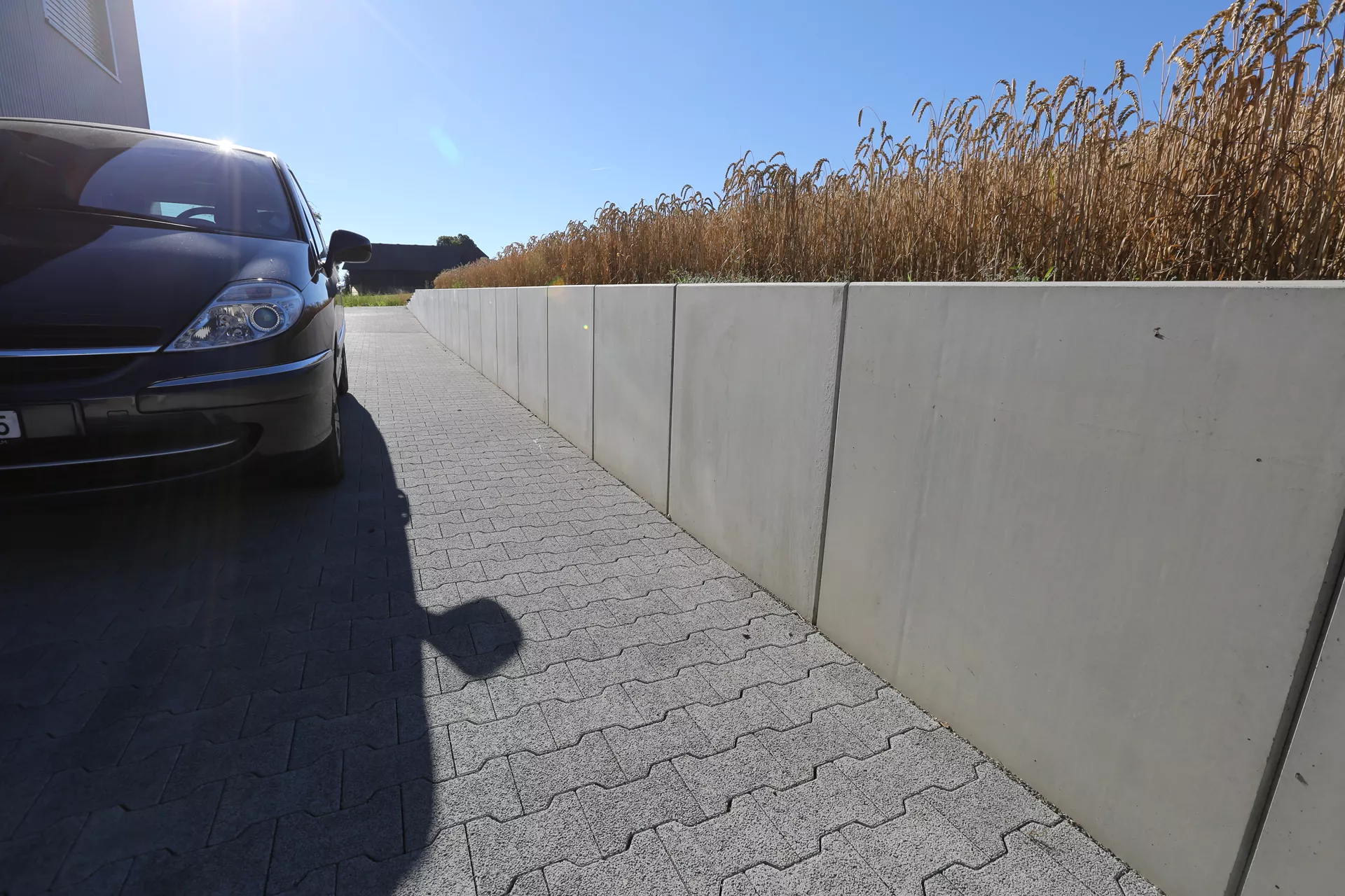 ROZTEC Winkelplatten Typ Midi bewehrt grau glatt gefast L 100 cm B 45 cm H 75 cm W 9 cm