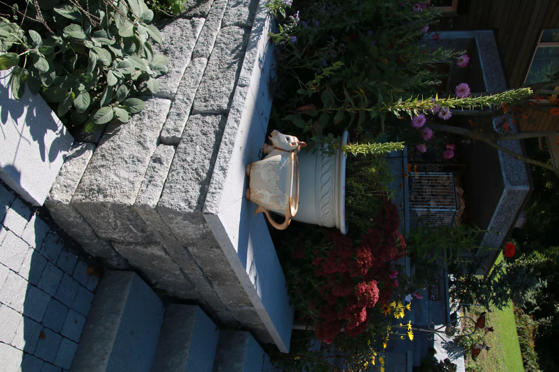 SANTURO Landhausmauer Typ 2 2-seitig gespalten grau Kanten gebrochen L 30-50 cm B 25 cm H 15 cm