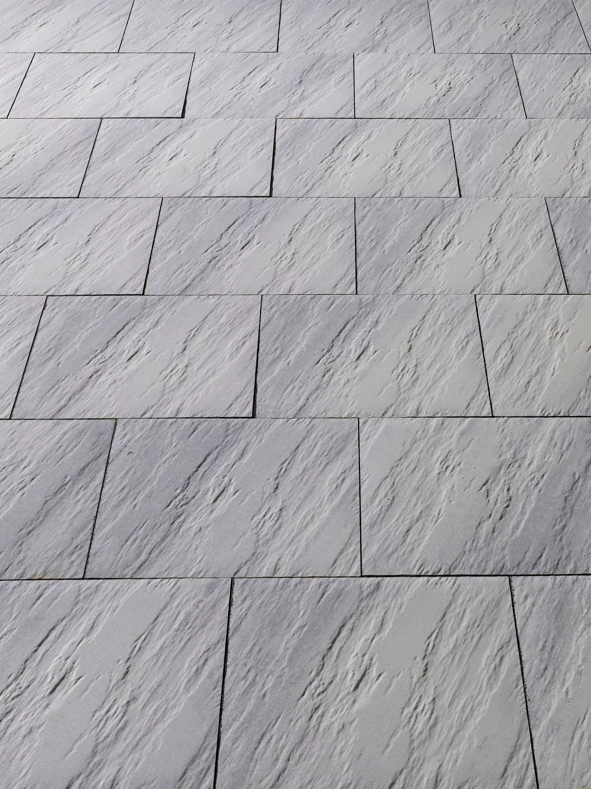 NATURE MOMENTS Gartenplatte hellgrau mit Schieferstruktur vollkantig L 60 cm B 60 cm H 5.5 cm