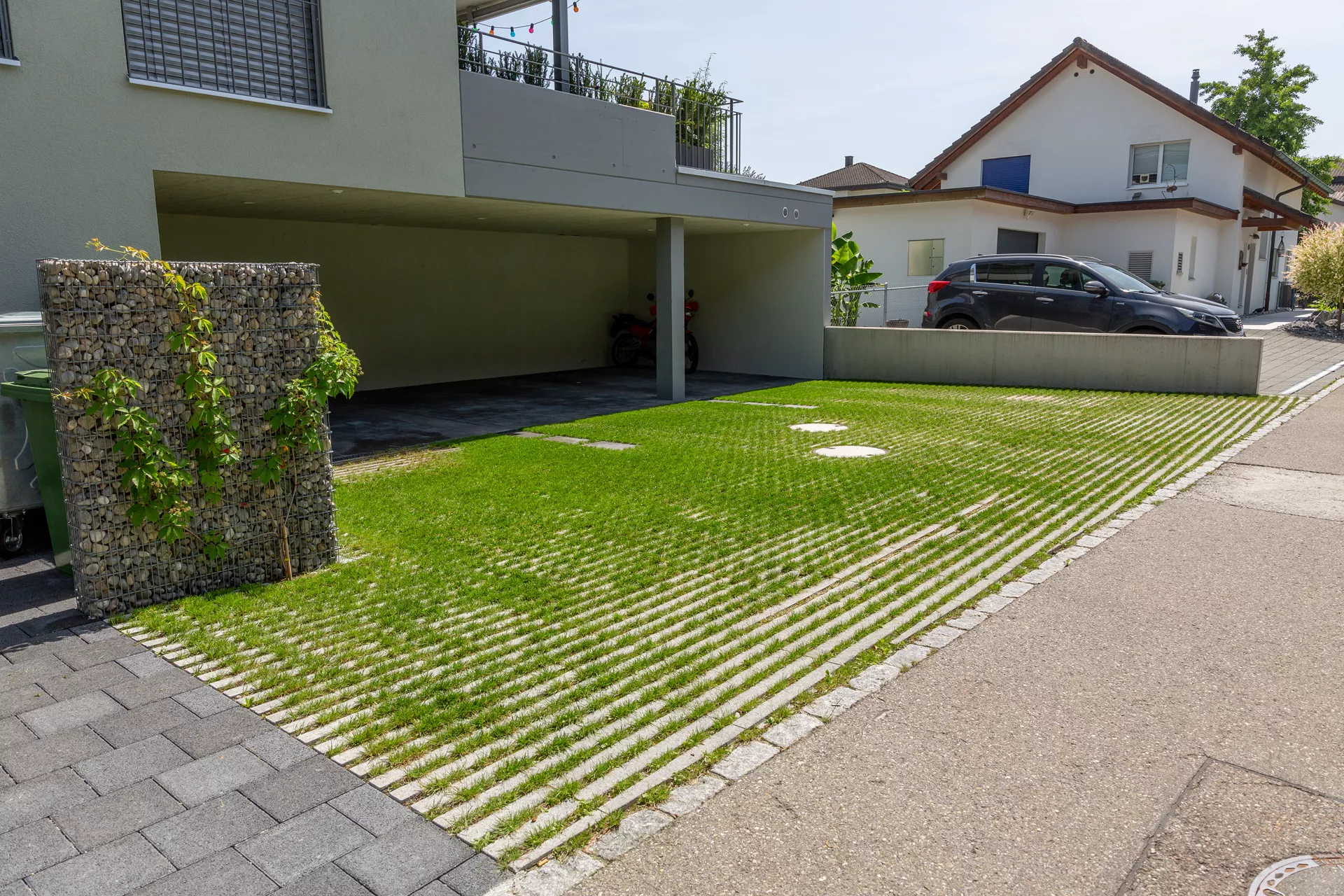 RAINA Rasenliner mit Verschiebesicherung grau glatt L 60 cm B 40 cm H 10 cm