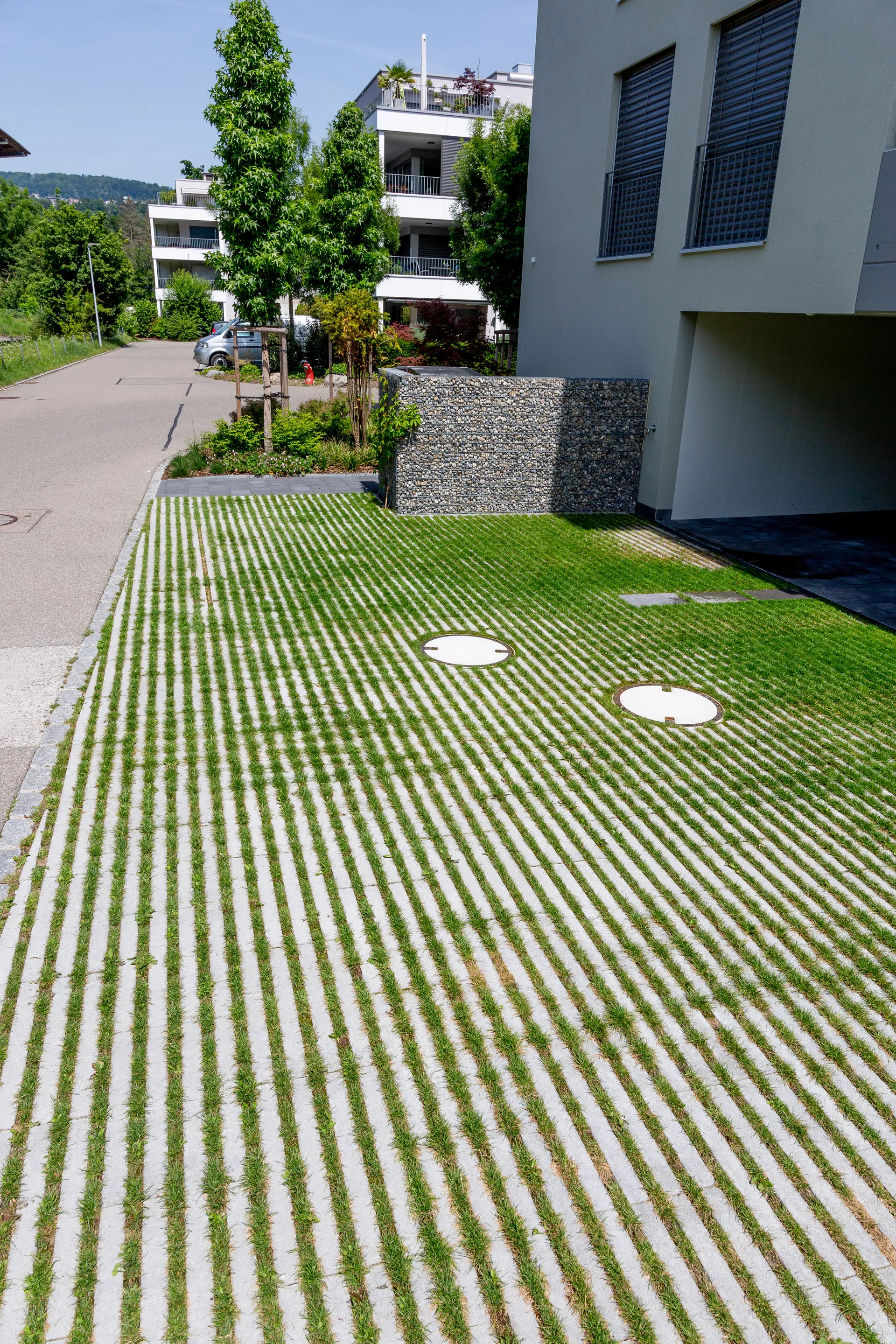 RAINA Rasenliner mit Verschiebesicherung grau glatt L 60 cm B 40 cm H 10 cm