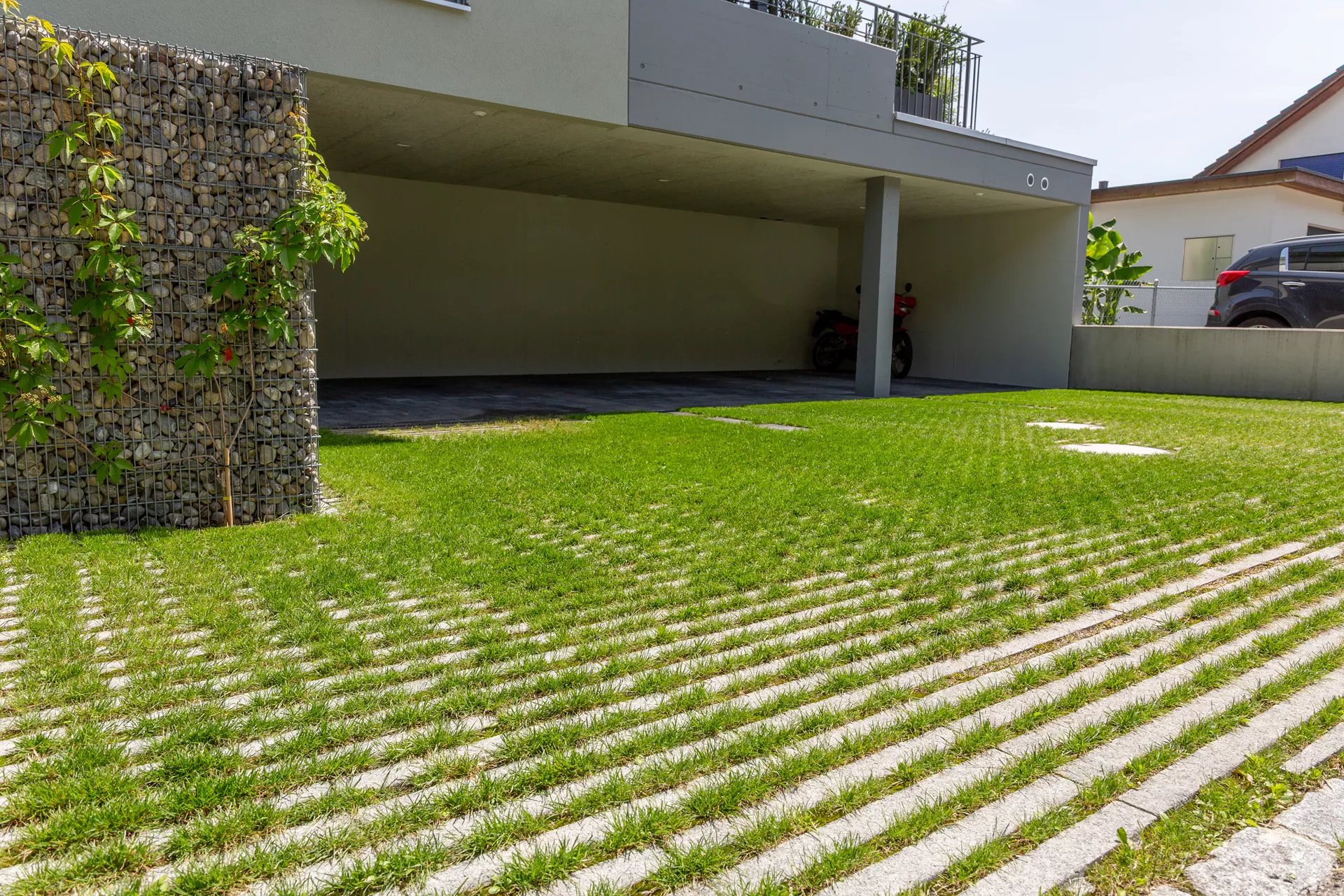 RAINA Rasenliner mit Verschiebesicherung grau glatt L 60 cm B 40 cm H 10 cm