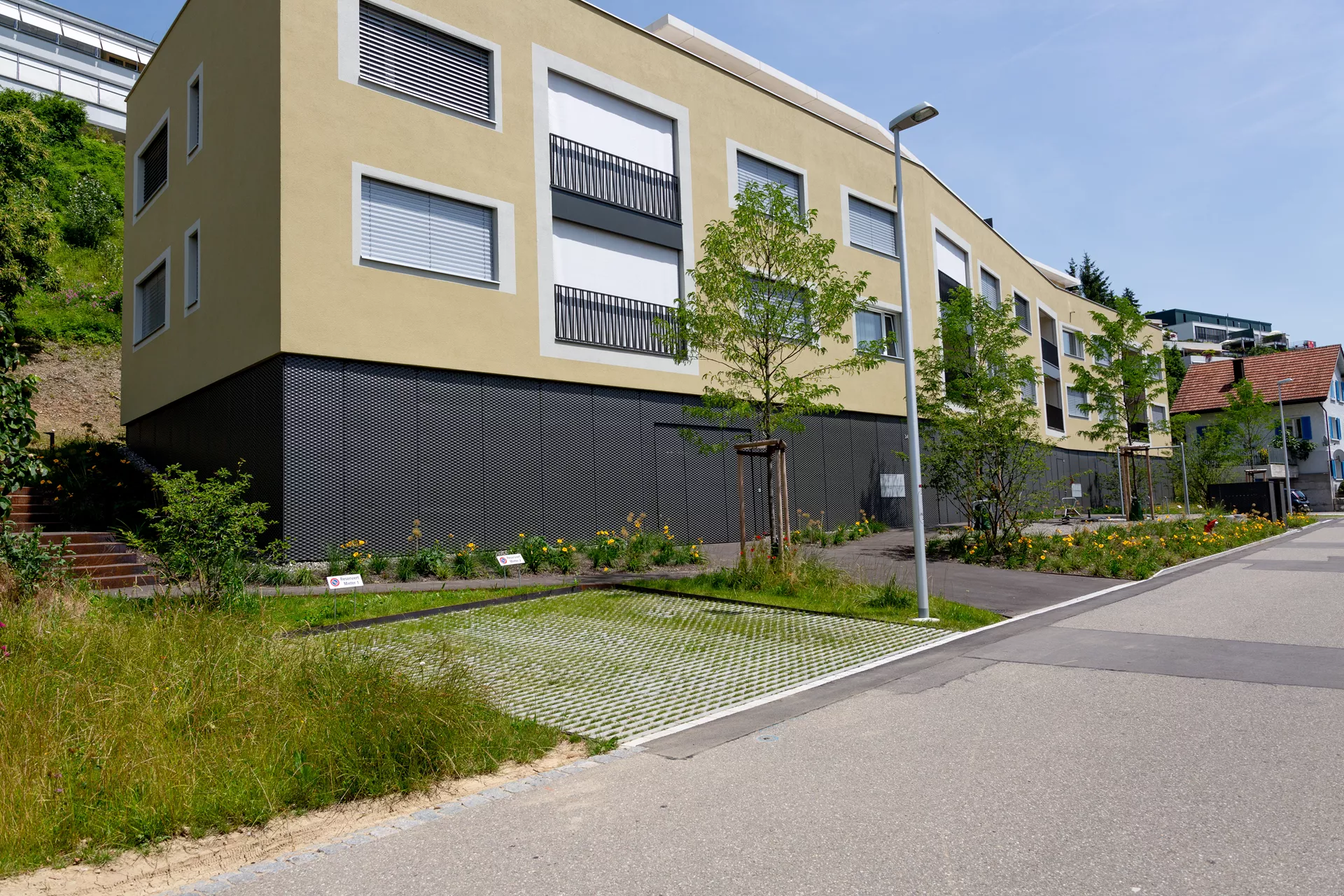 RAINA Rasenliner mit Verschiebesicherung grau glatt L 60 cm B 40 cm H 10 cm