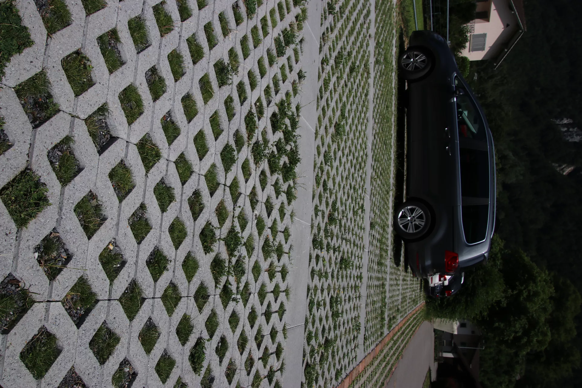 GRISON Rasengitterstein mit Nocken grau glatt L 60.2 cm B 40.2 cm H 8 cm