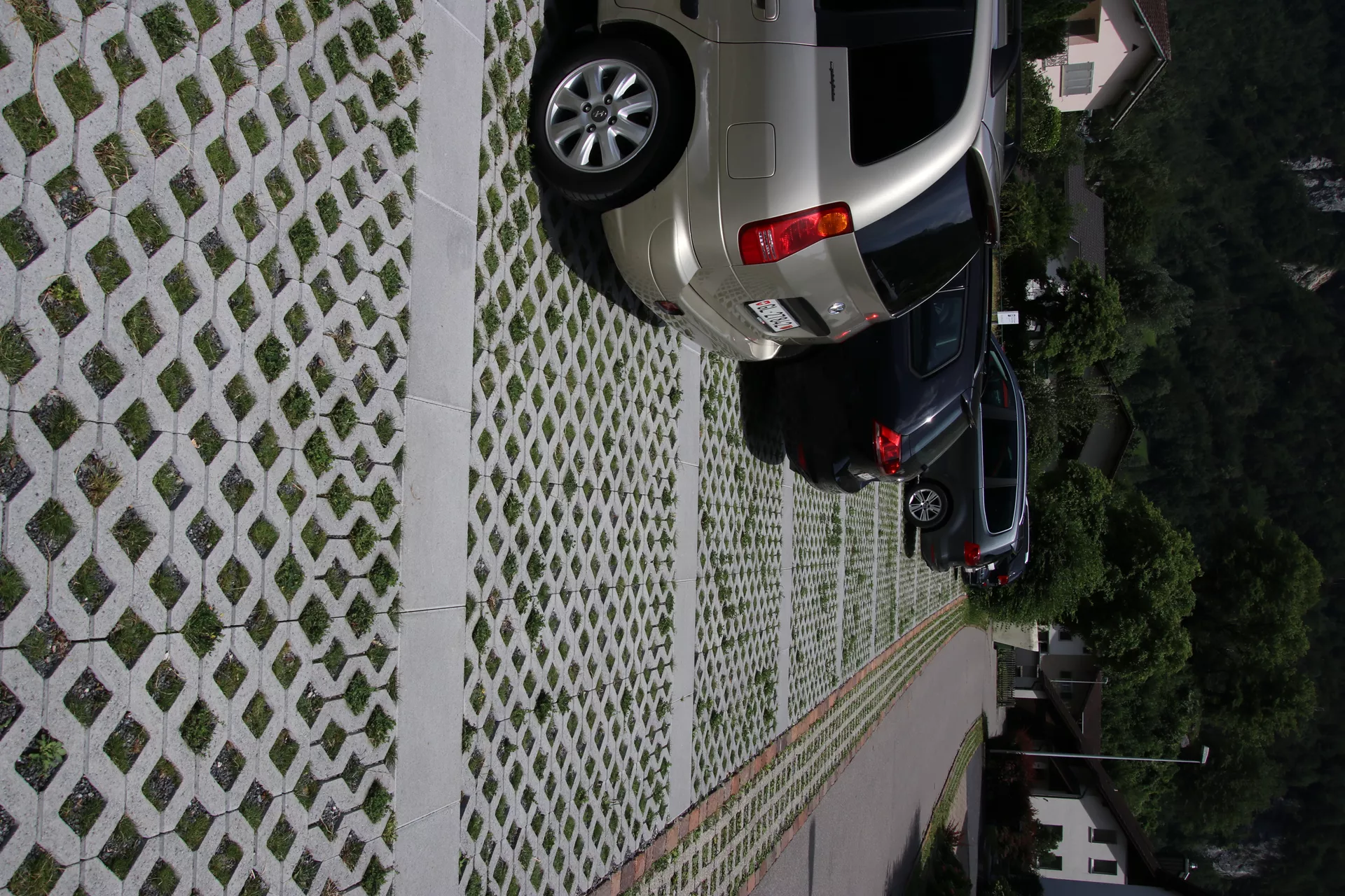 GRISON Rasengitterstein mit Nocken grau glatt L 60.2 cm B 40.2 cm H 8 cm