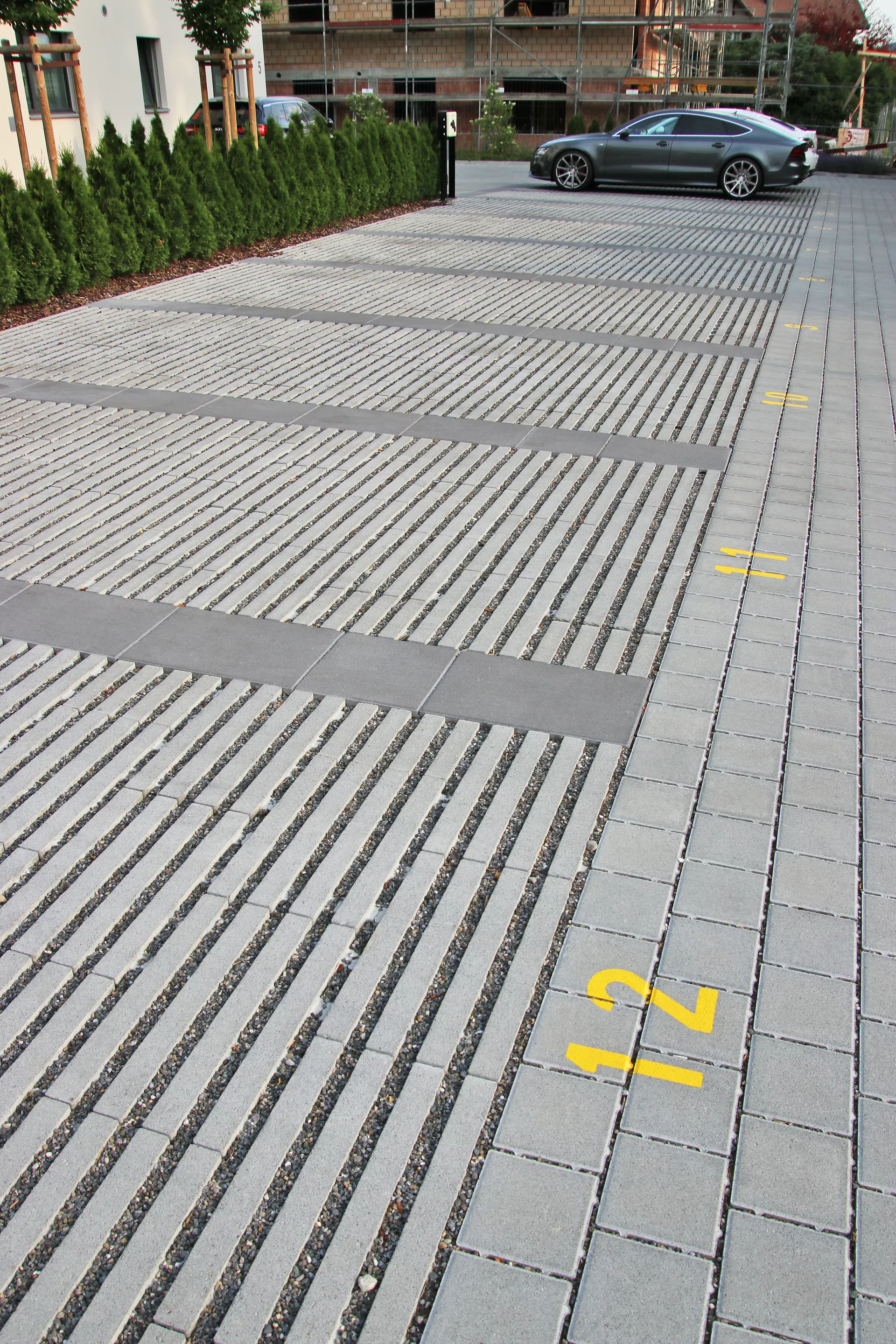 RAINA Rasenliner mit Verschiebesicherung grau glatt L 60 cm B 40 cm H 10 cm