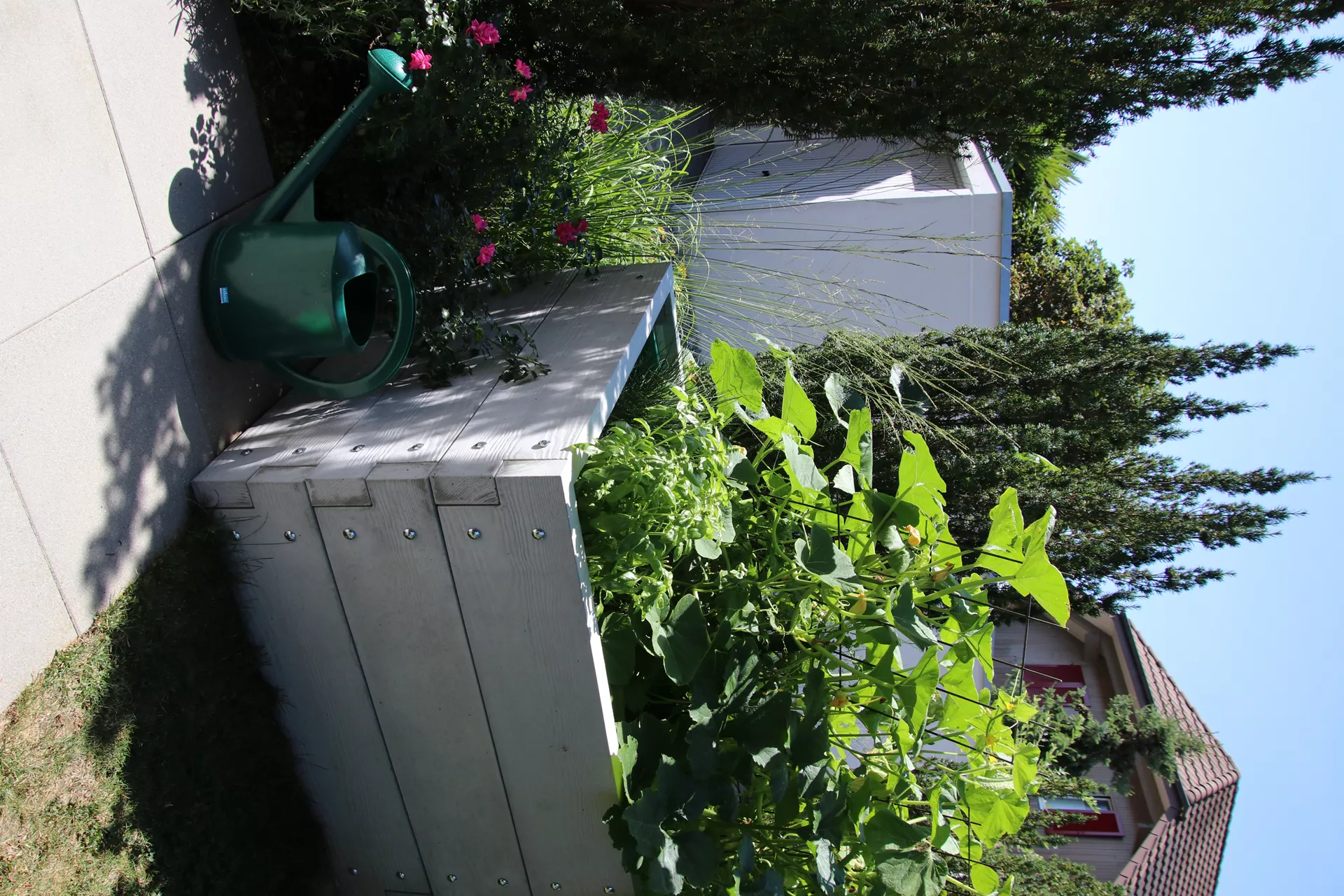 Hochbeet mit Holzstruktur Typ 2 naturgrau strukturiert leicht gefast bewehrt L 234 cm B 120 cm H 75 cm W 6 cm