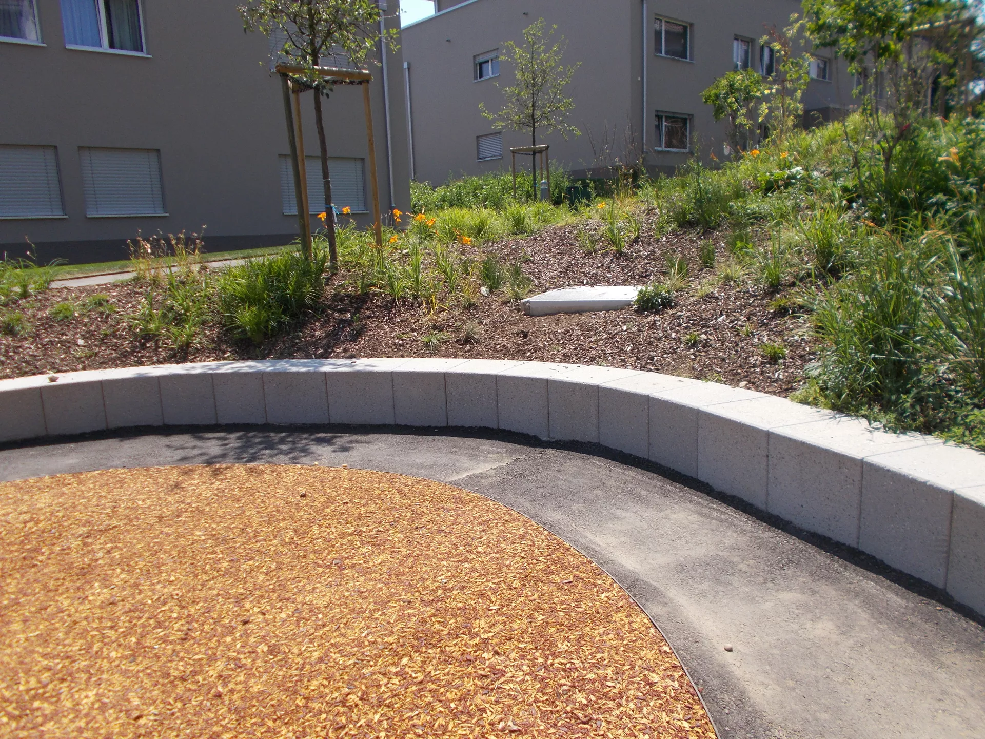 U-Element grau gestrahlt gefast Normalelement Typ 1 bewehrt L 50 cm B 50 cm H 40 cm