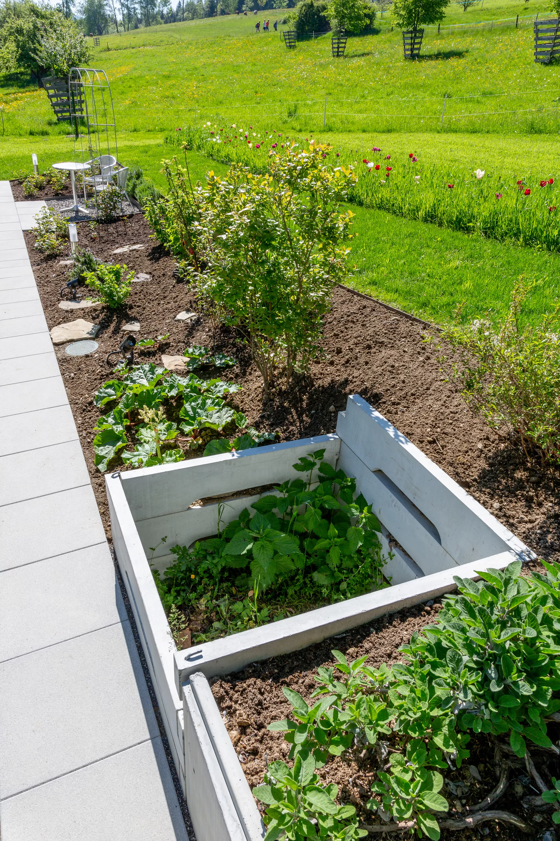 Kompostbehälter einzelnes Brett L 160 cm B 5.5 cm H 25 cm