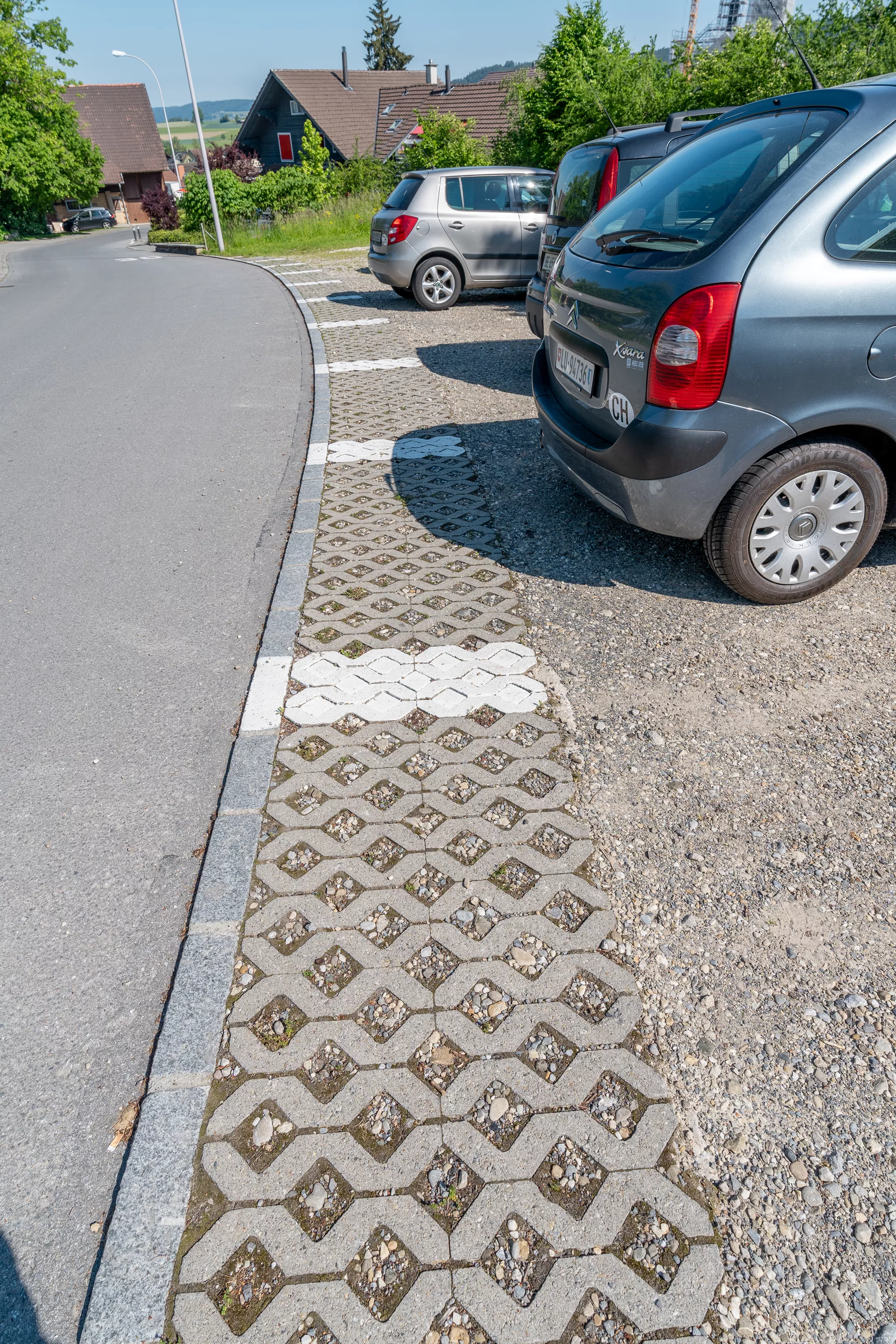 GRISON Rasengitterstein mit Nocken grau glatt L 60.2 cm B 40.2 cm H 8 cm