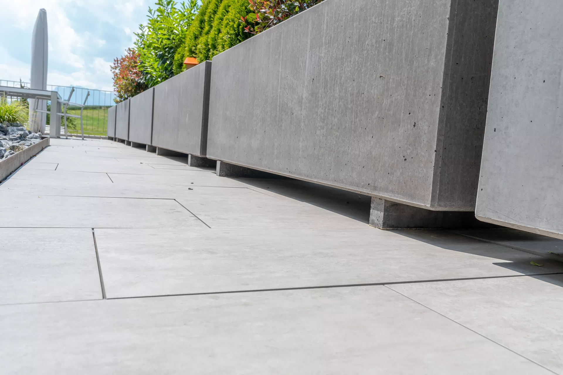 PARCO Pflanzentrog rechteckig anthrazit glatt L 200 cm B 60 cm H 60 cm W 5 cm