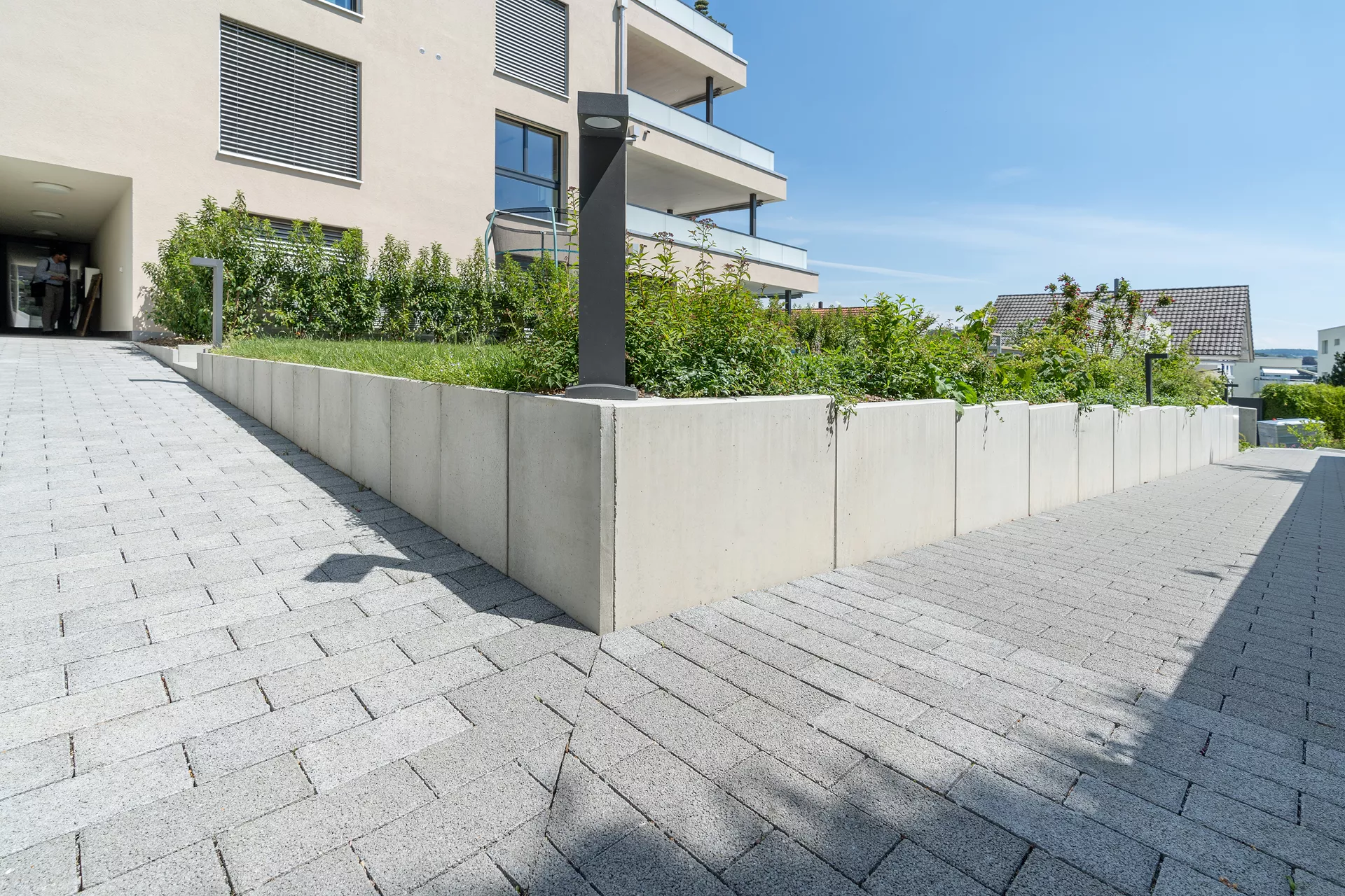 ROZTEC Winkelplatten Typ Midi bewehrt grau glatt gefast L 100 cm B 60 cm H 100 cm W 9 cm