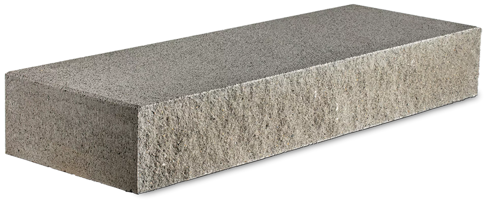 SANTURO Blockstufe voll grau gestrahlt gefast L 80 cm B 36 cm H 15 cm