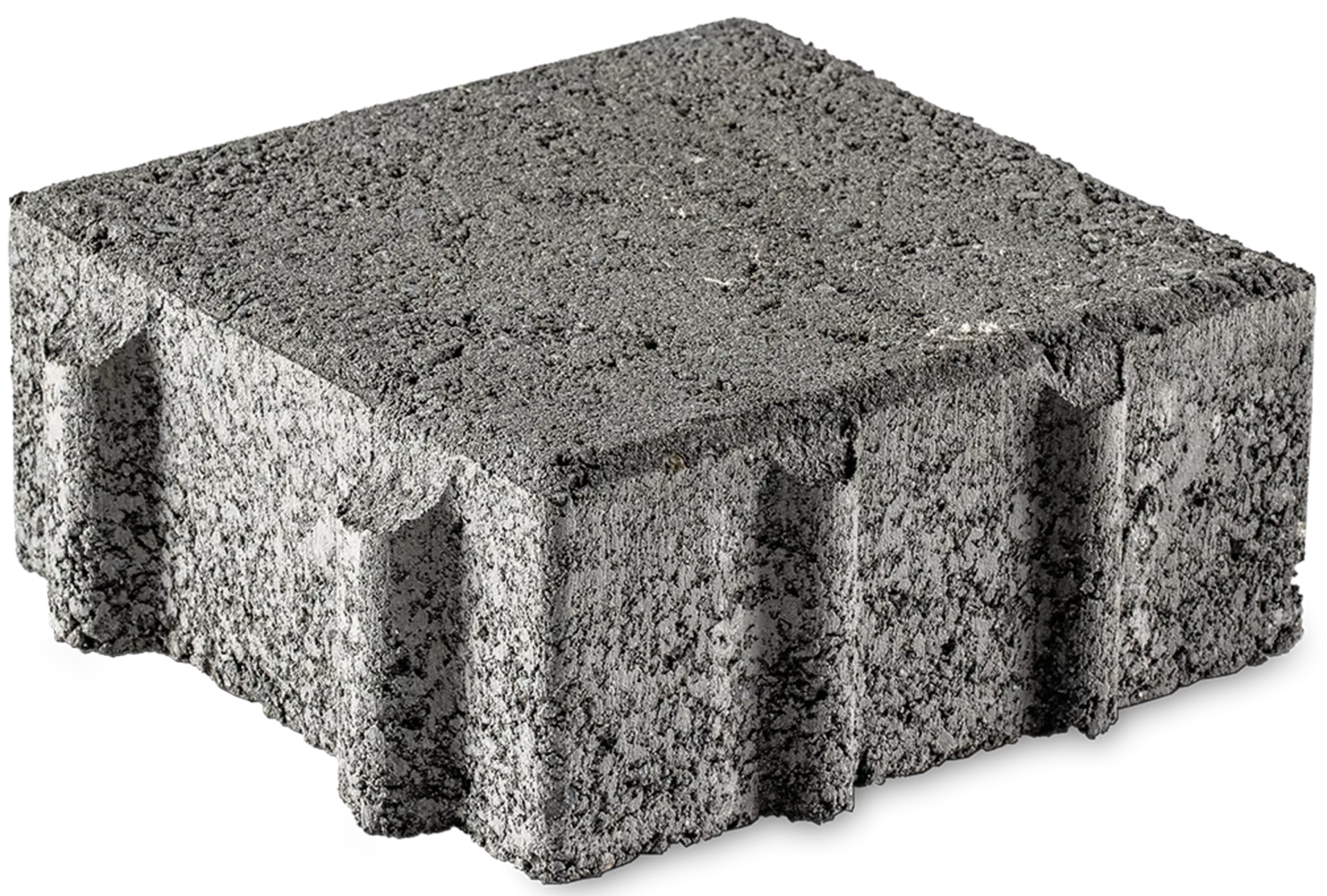 Pavé éco CLASSIC GRAVIER 20/20/8 cm, emboîtement avec ergots, chanfreiné, gris