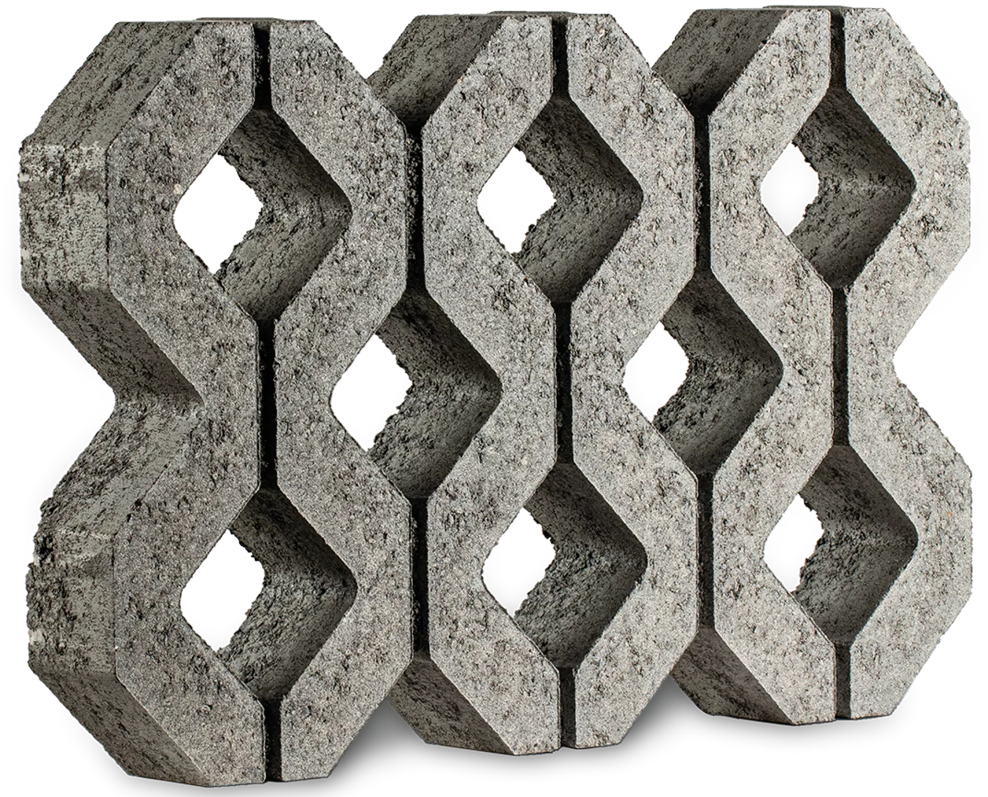 GRISON Rasengitterstein mit Nocken grau glatt L 60.2 cm B 40.2 cm H 8 cm