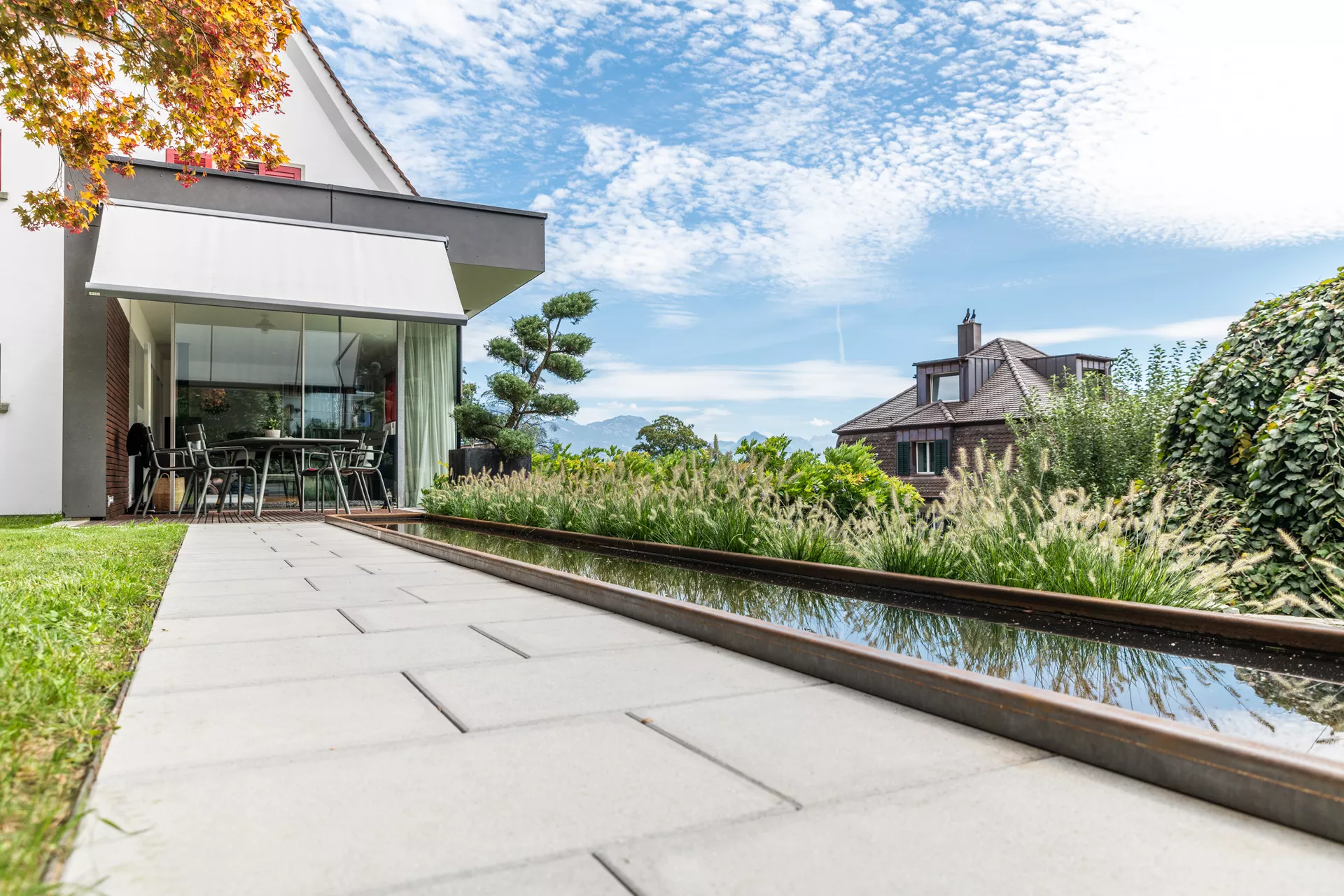 PARCO FINA Gartenplatte grau gestrahlt gefast L 50 cm B 50 cm H 4 cm