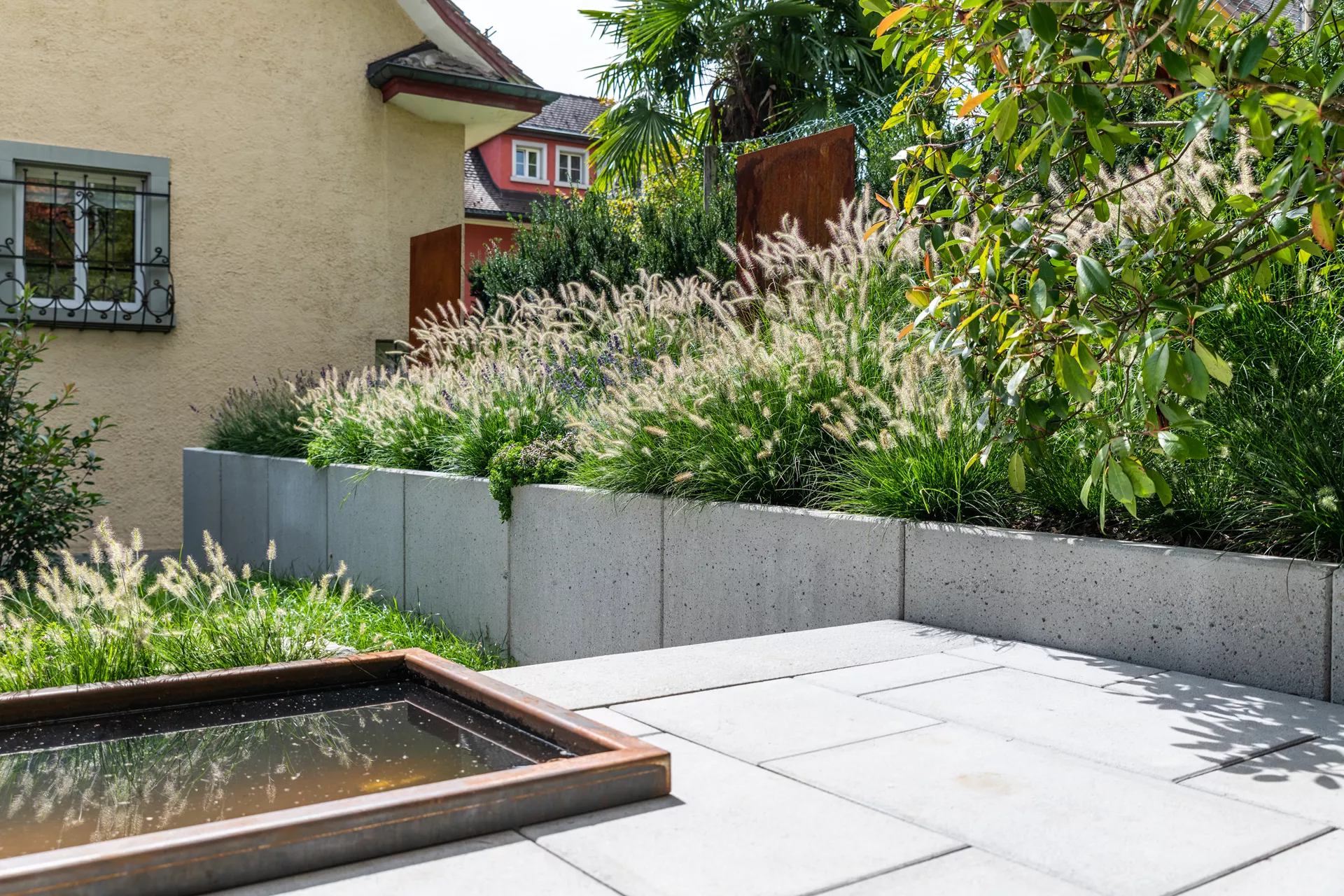 ROZTEC Winkelplatten Typ Midi bewehrt grau gestrahlt gefast L 100 cm B 60 cm H 100 cm W 9 cm