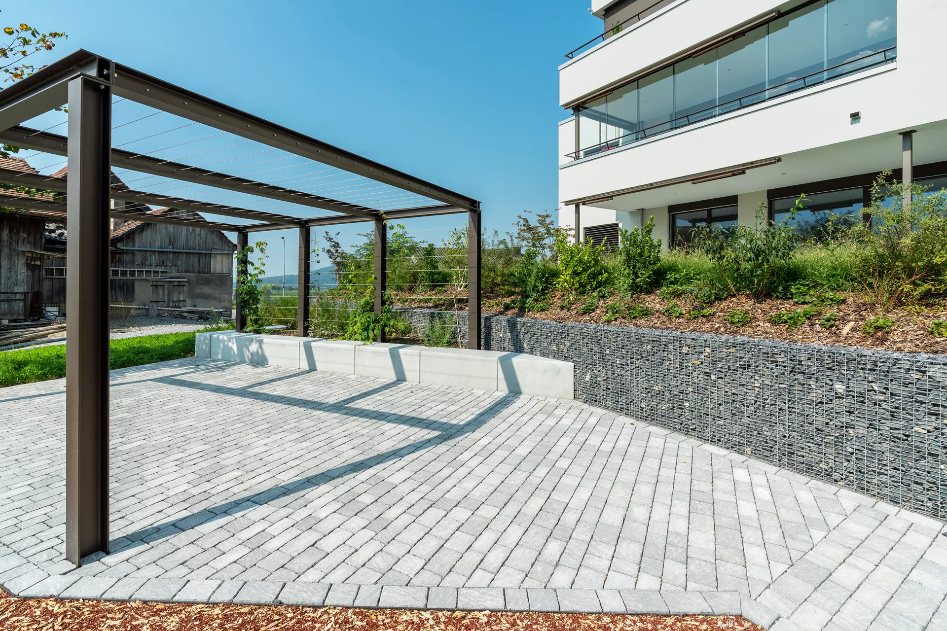 FRIEDA Wildpflaster perlgrau strukturiert Kanten gebr. L 9.4-19.4 cm B 9.4-11.9 cm H 7 cm