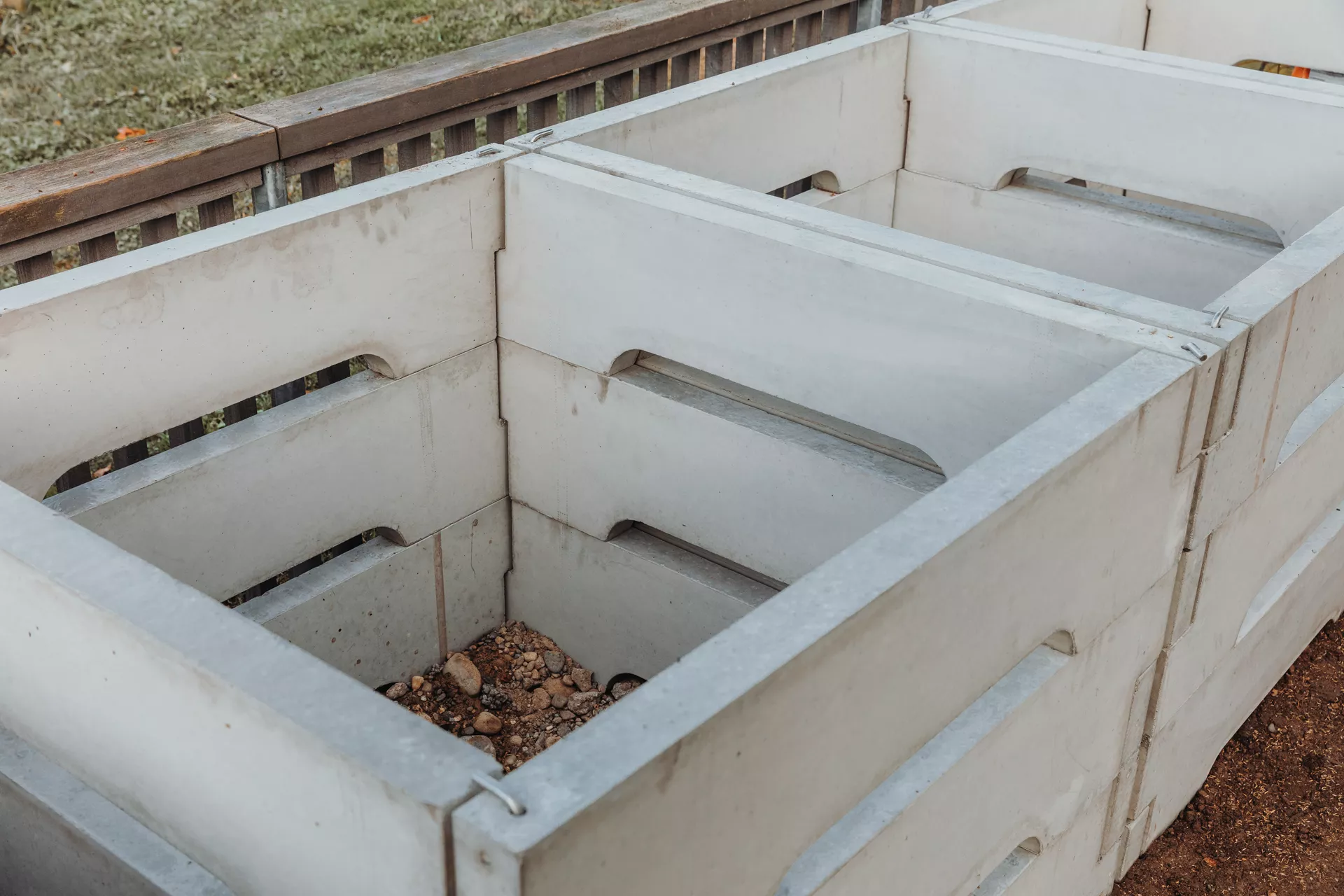 Kompostbehälter einzelnes Brett L 100 cm B 5.5 cm H 25 cm