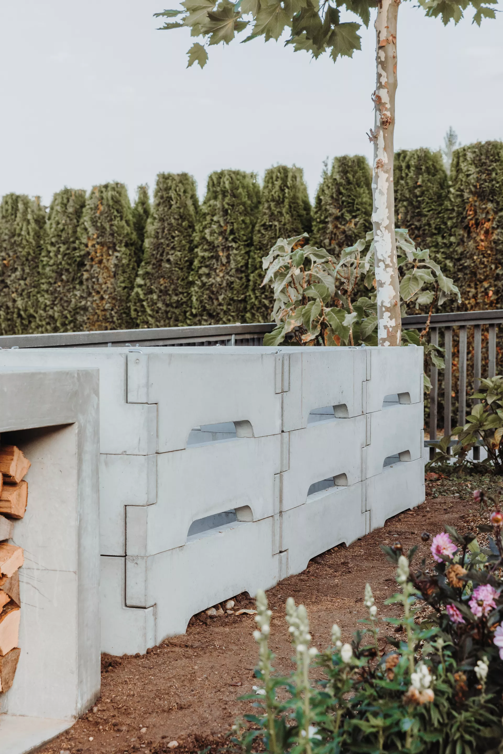 Kompostbehälter einzelnes Brett L 120 cm B 5.5 cm H 25 cm