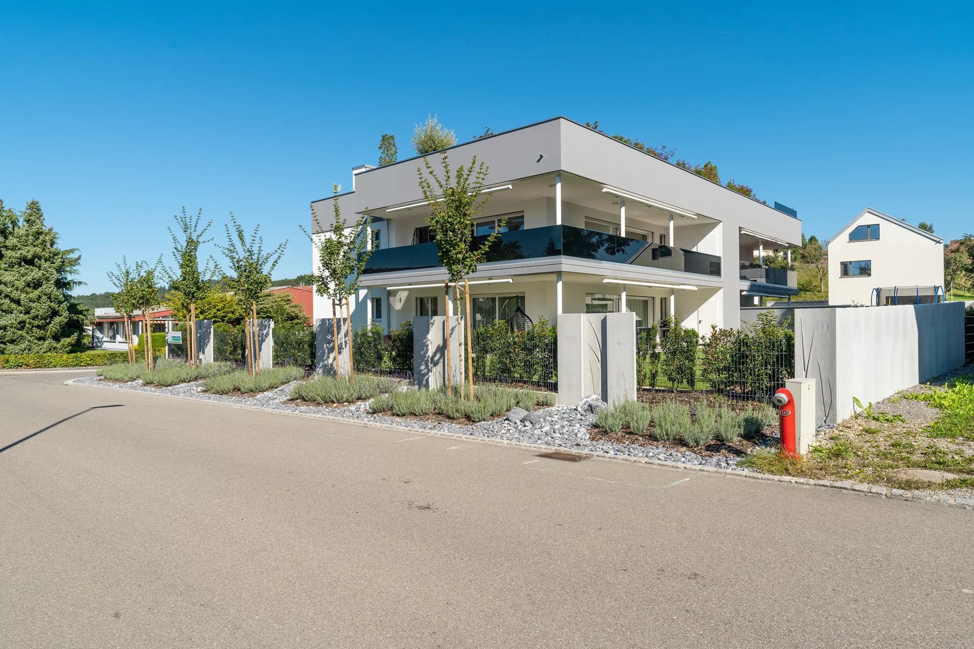 Betonstele bewehrt ohne Motiv grau glatt vollkantig L 50 cm B 6 cm H 250 cm