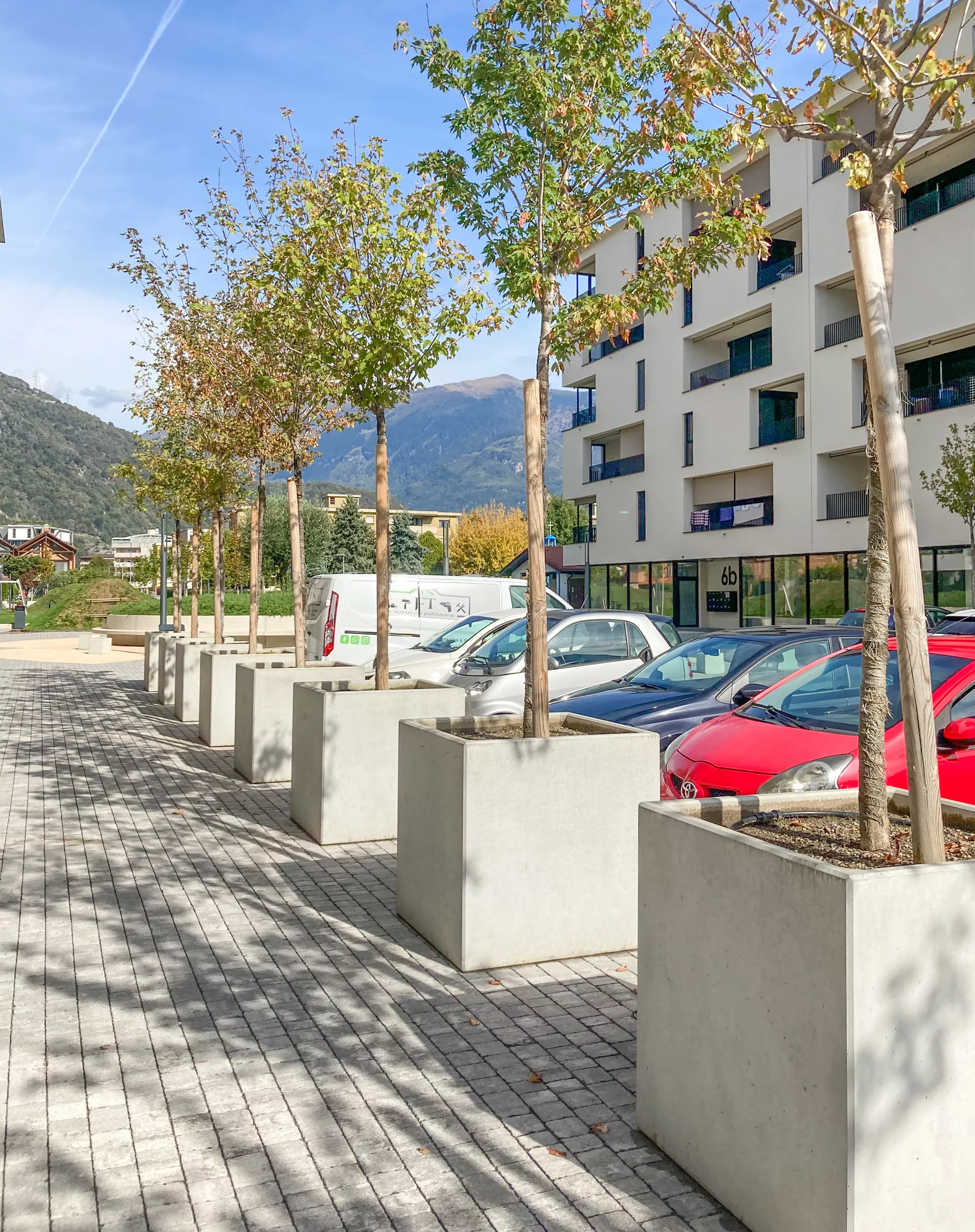 PARCO Pflanzentrog quadratisch grau glatt L 100 cm B 100 cm H 100 cm W 5 cm