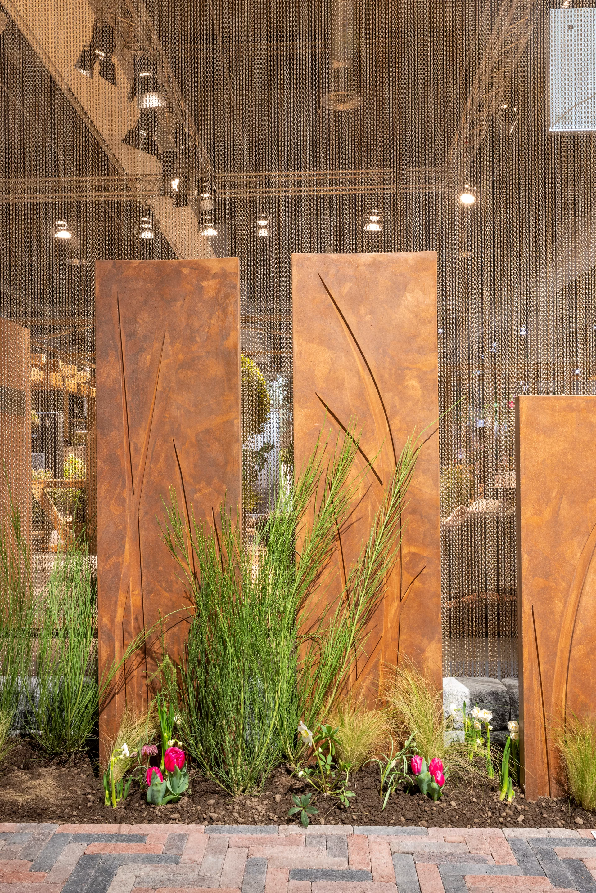 FERRO CONCRETE Betonstele bewehrt ohne Motiv Rost glatt vollkantig L 50 cm B 6 cm H 100 cm