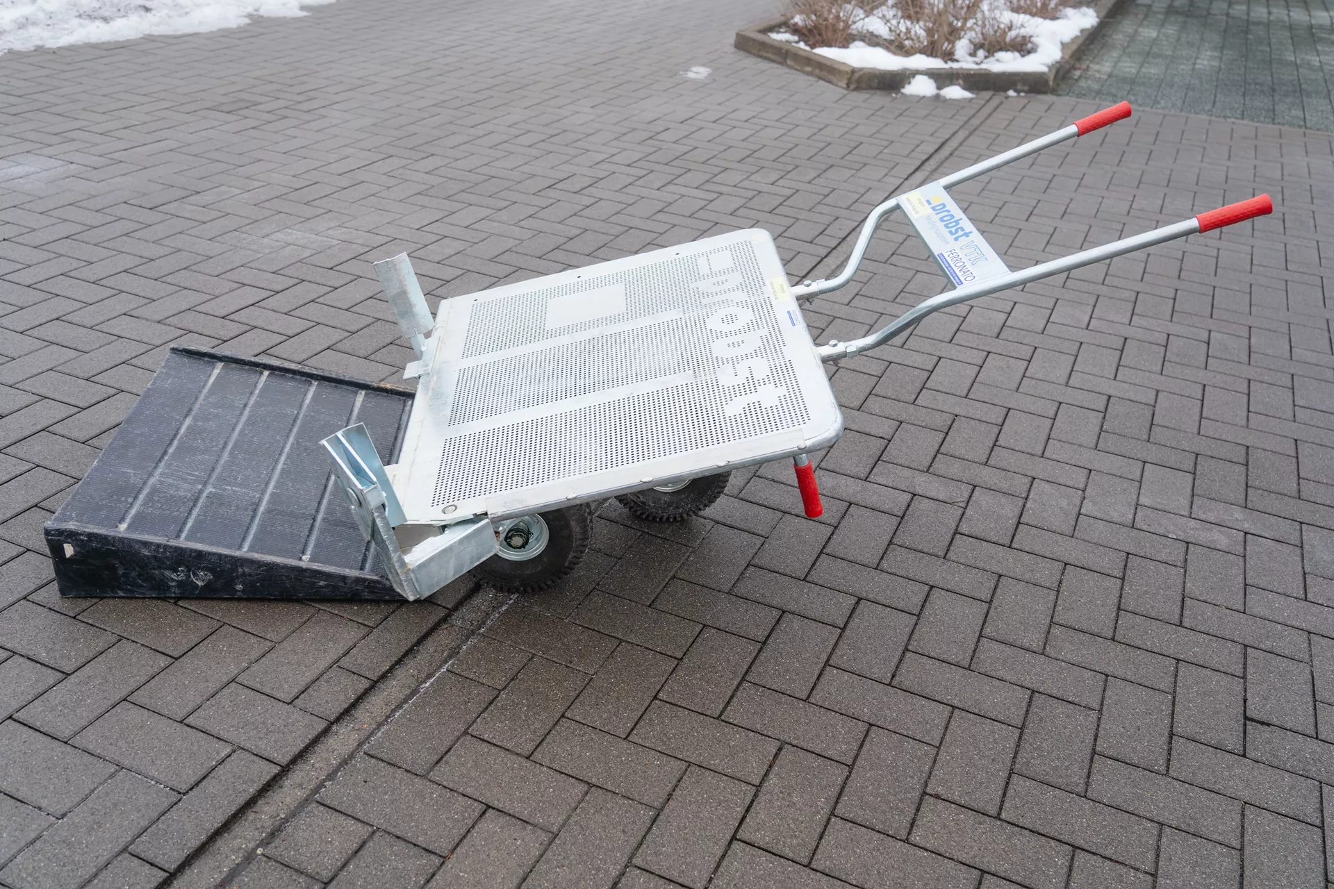 Verbundstein Transportkarre VTK-V inkl. Auffahrrampe und Stützrad Depot