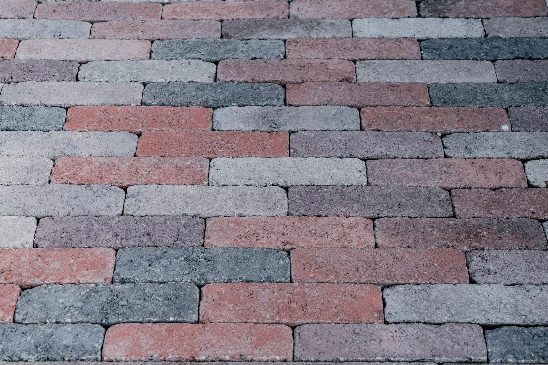 RIEMO Pflasterstein Herbstlaub (rot-grau) Kanten gebrochen L 22 cm B 6 cm H 8 cm