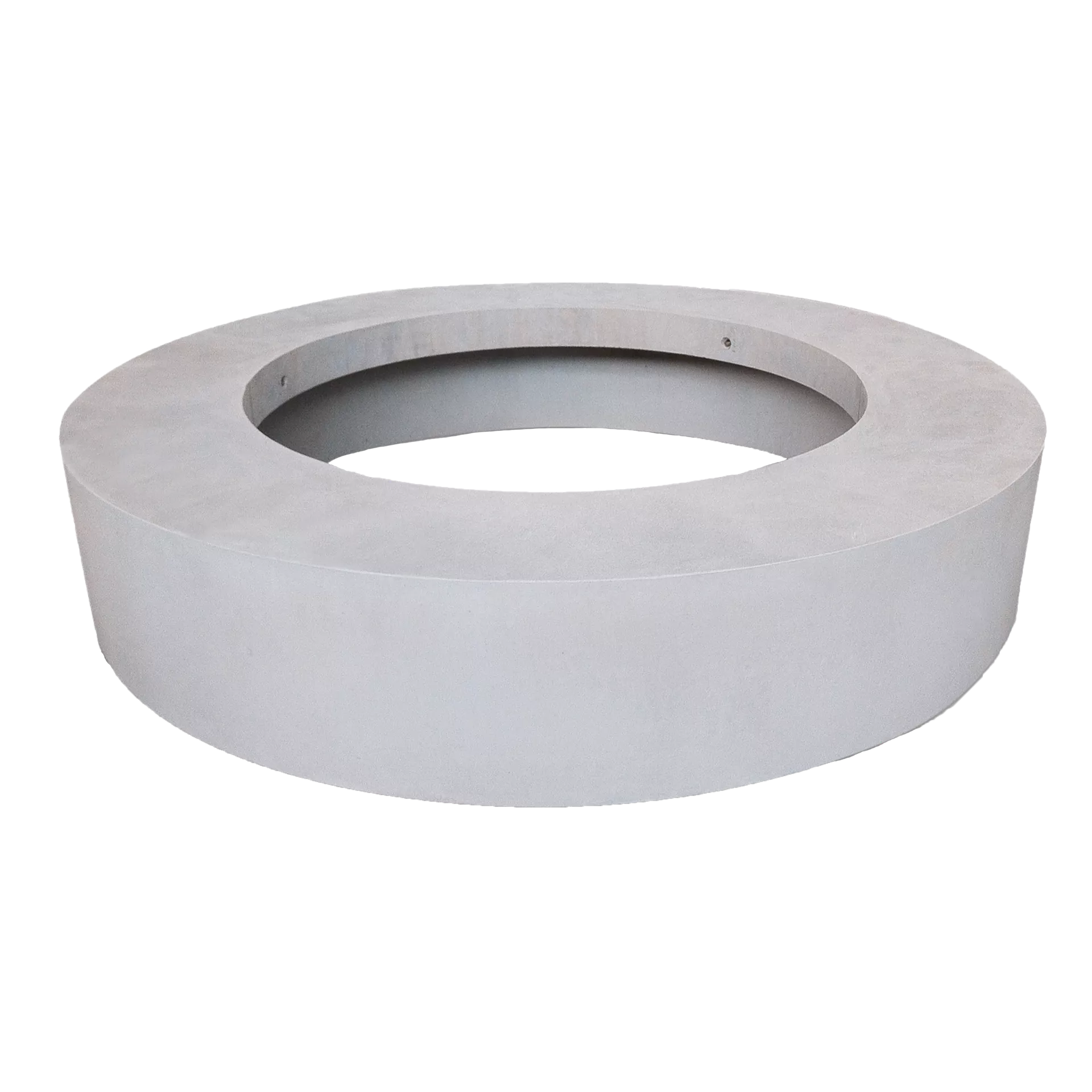 ARBOSO Sitzbankelement rund grau glatt vollkantig ohne Boden D 224 cm H 60 cm