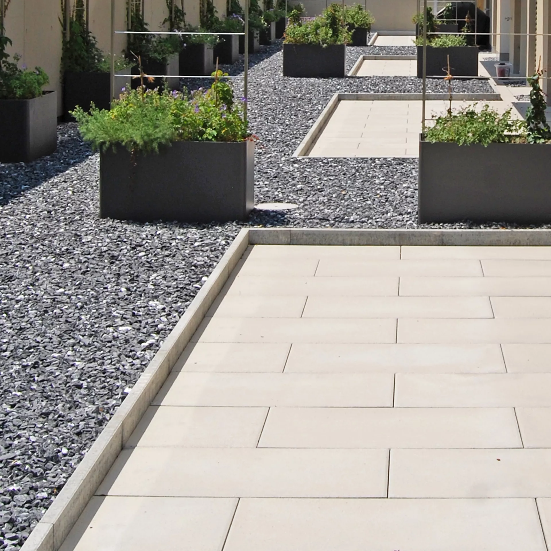 FINALGO Vakuum-Stellriemen/Randplatte grau unbehandelt gefast L 100 cm B 5 cm H 25 cm