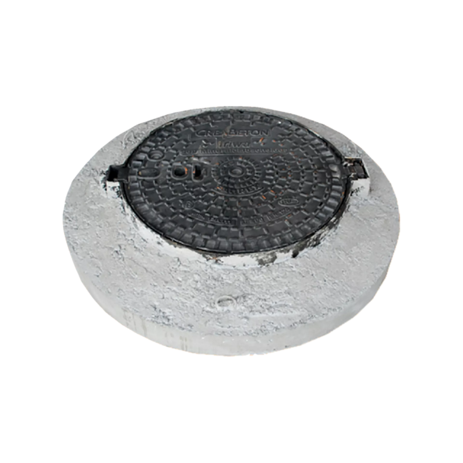 PAMREX Gussdeckel mit Betonrahmen
