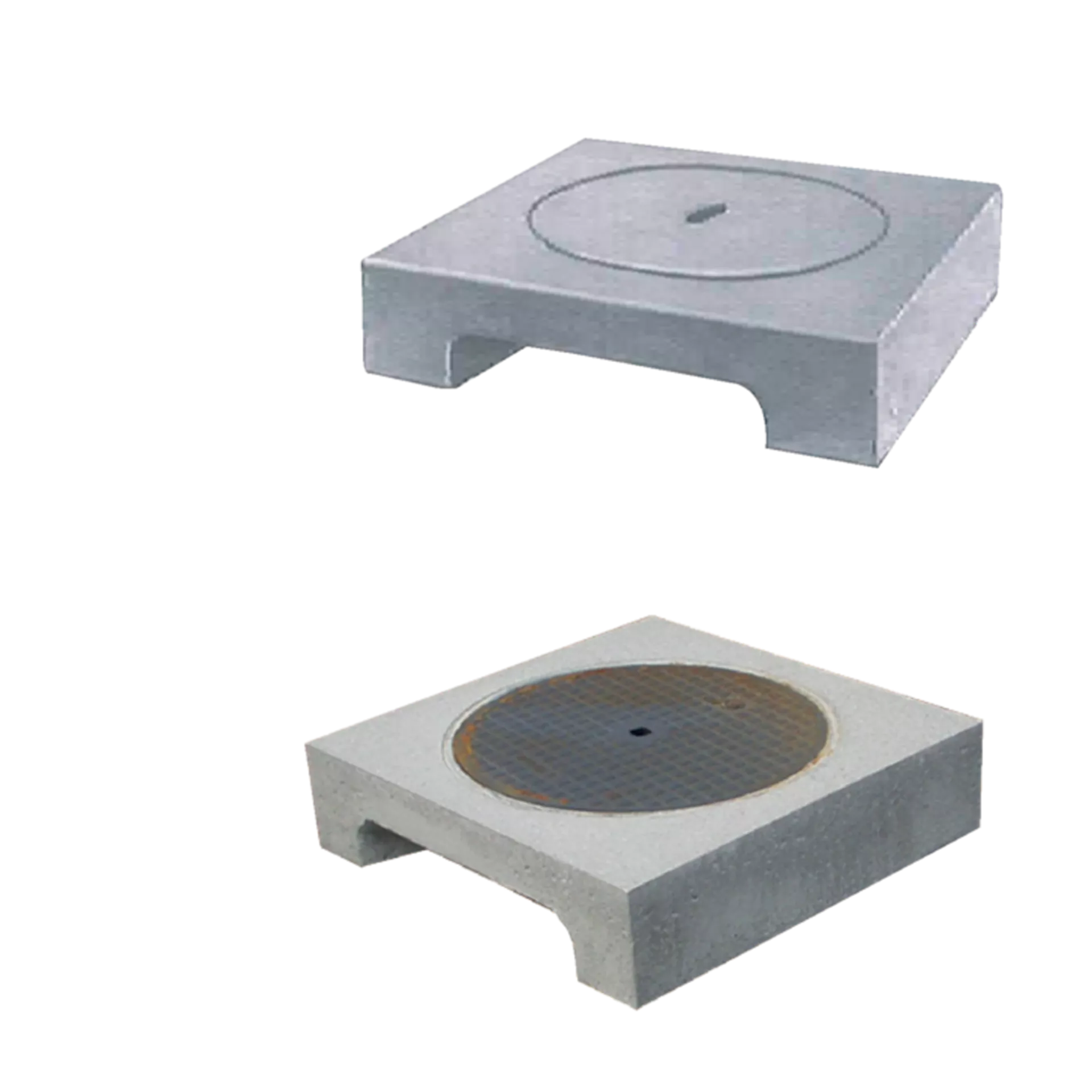 Schachtabdeckung mit Einlauf Kanton Waadt