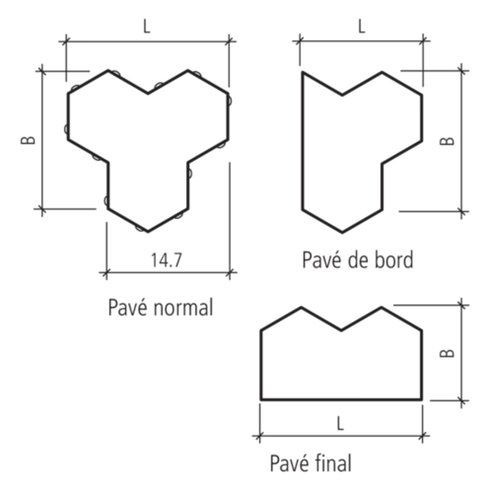 SIX SILENTA Verbundsteine vollkantig