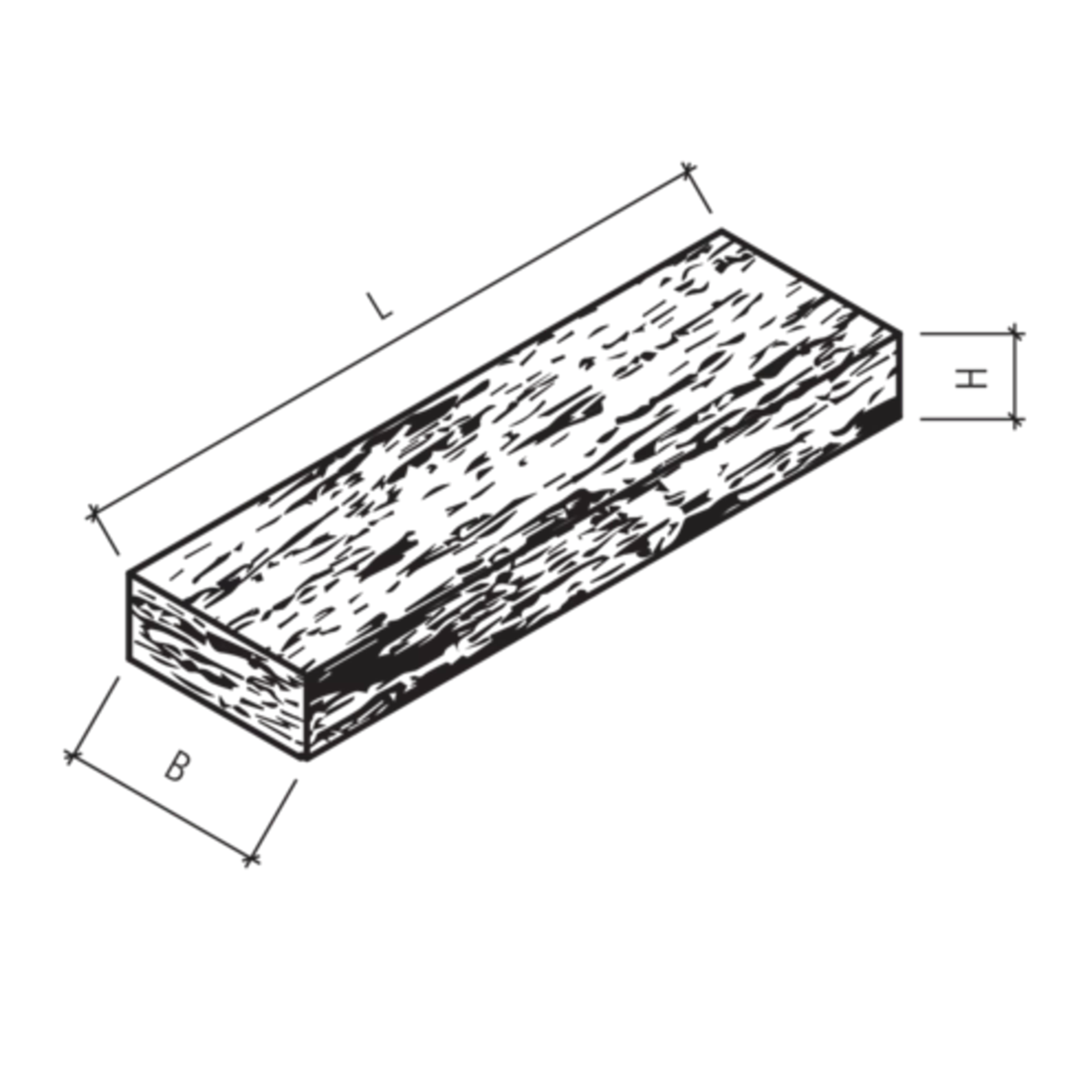 SLADE Blockstufen mit Schieferstruktur