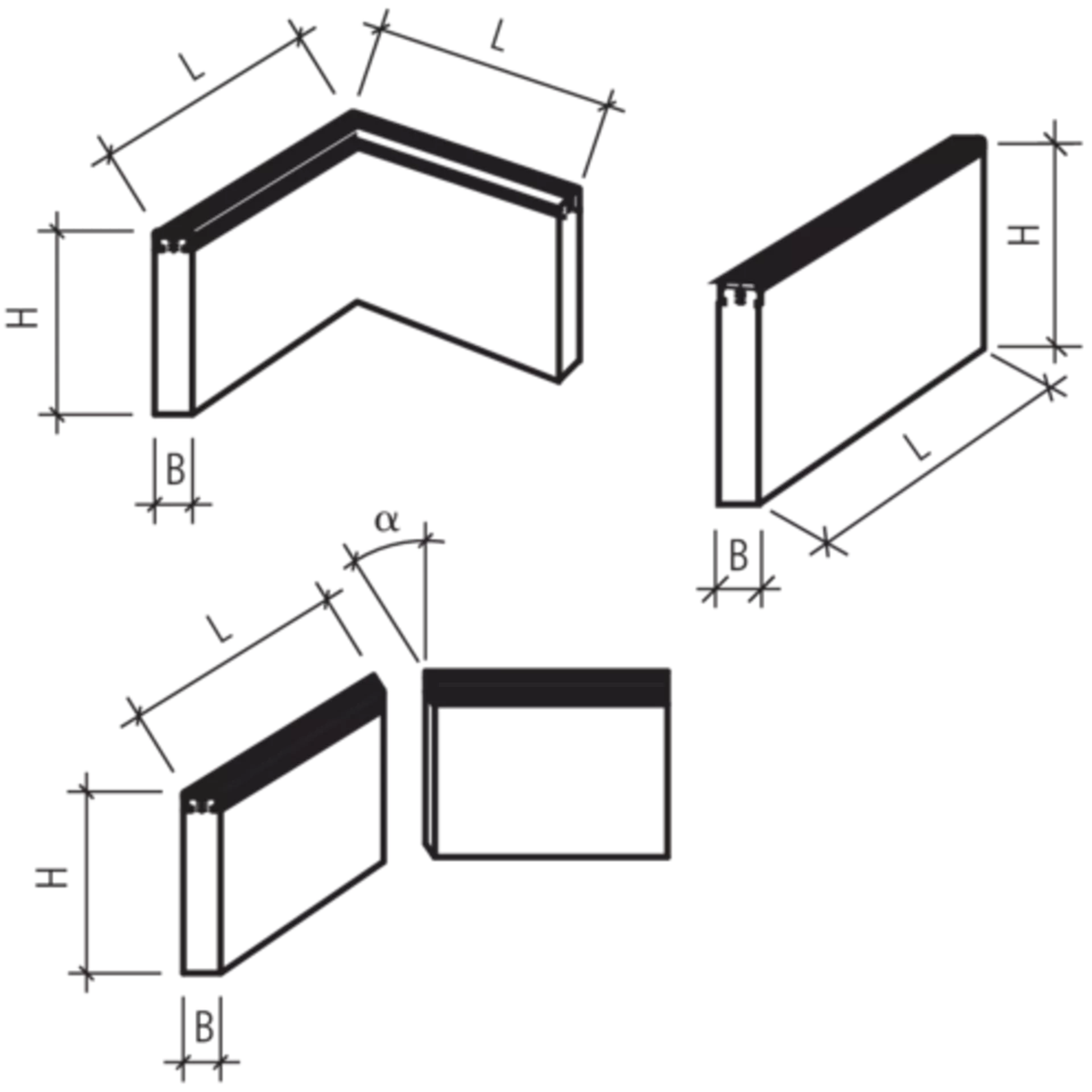 Stellplatten mit Gummiabdeckungen