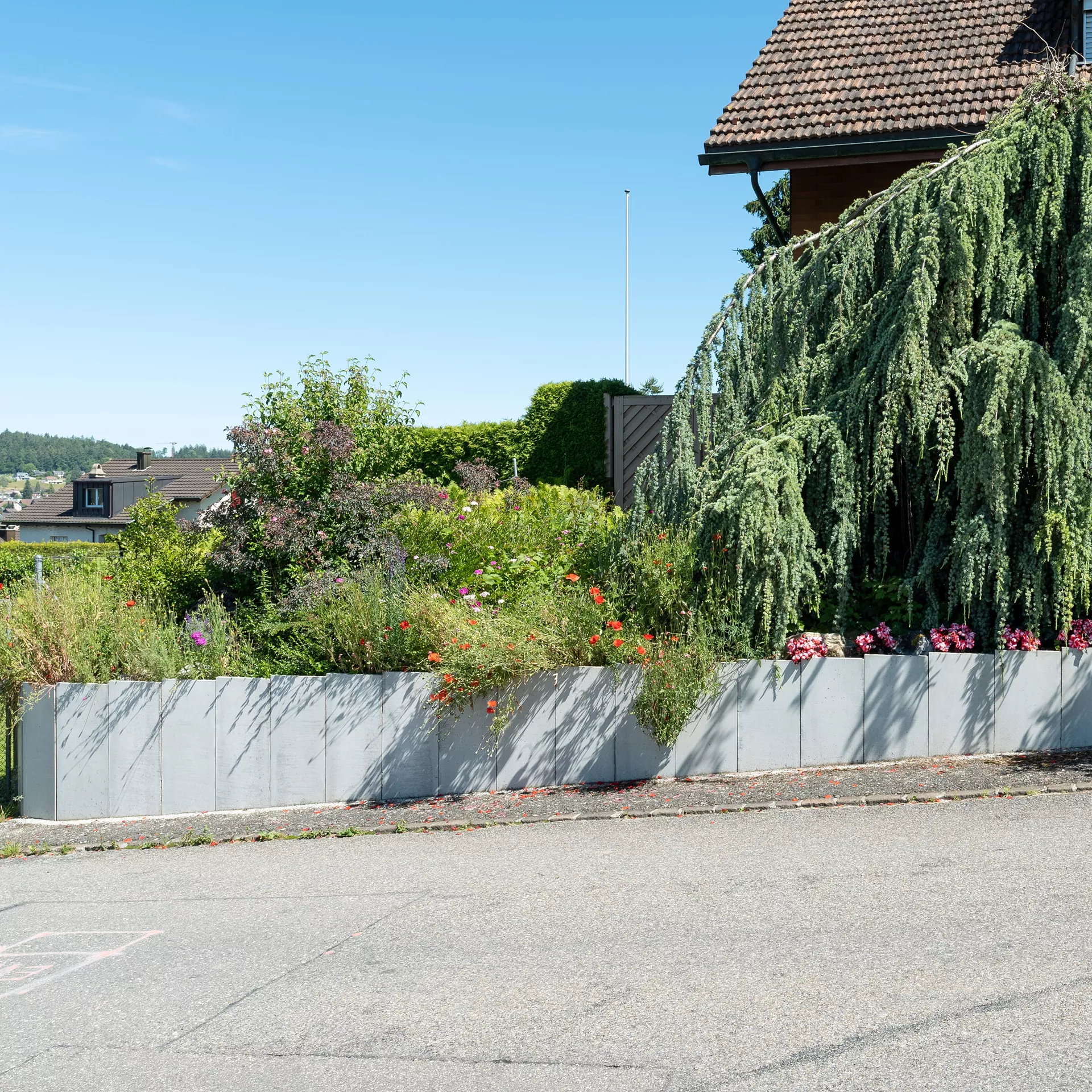 Betonbretter vollkantig