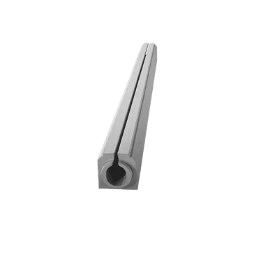 SECURRO Slimline-Rinne grau mit durchgehendem Schlitz unbehandelt ohne Gefälle BK D 400 L 4000 mm B 400 mm H 430 mm