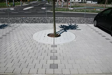 TREETUB Betondeckel 2-teilig mit Stammöffnung zentrisch D 220 cm H 12 cm