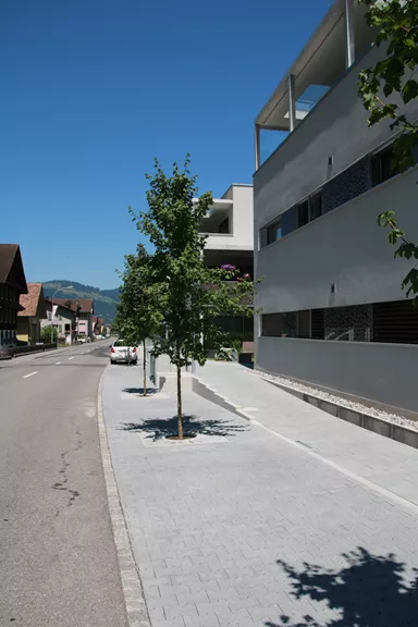 EXACTA Winkelplatte Typ 1 grau glatt gefast bewehrt L 99 cm B 60 cm H 105 cm W 12 cm