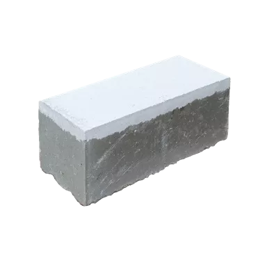 Rinnstein Typ B7 weiss glatt vollkantig L 25 cm B 12 cm H 14 cm